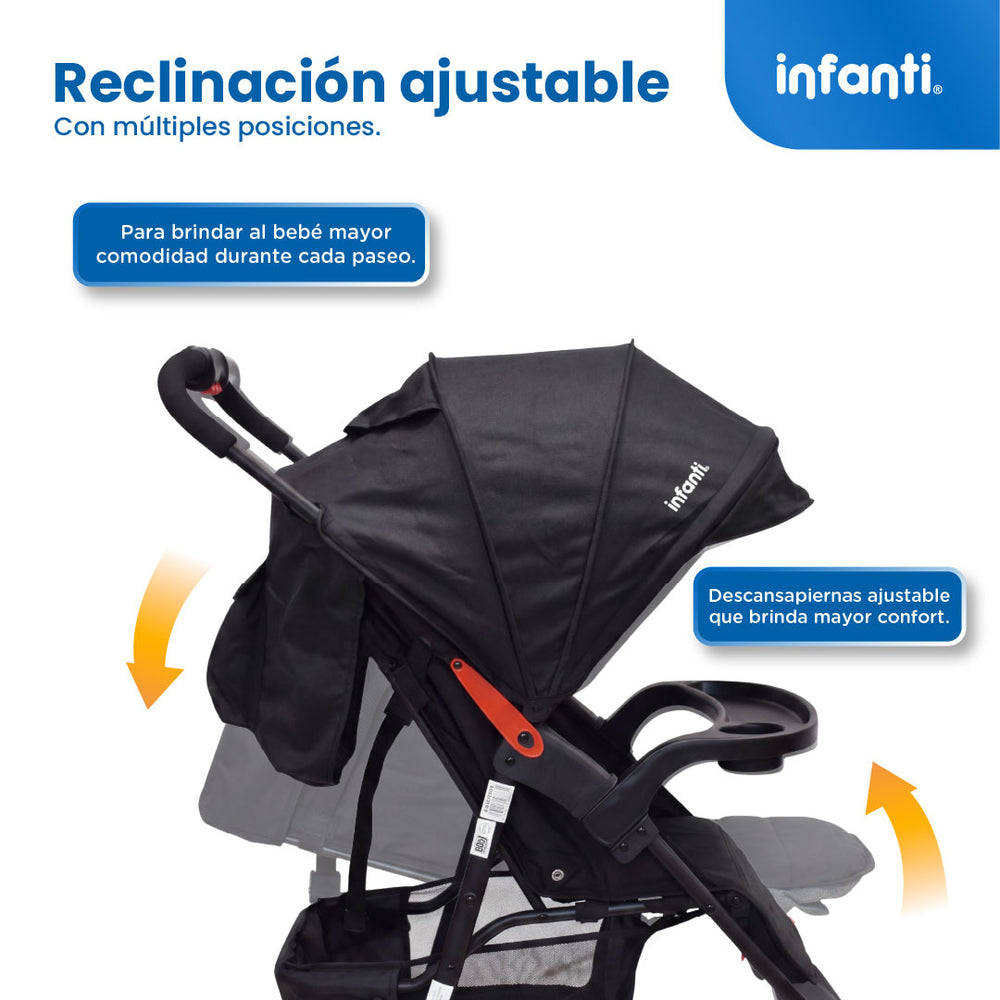 Carriola Travel System Solarah Con Portabebé Grupo 0+ y Plegado a Una Mano