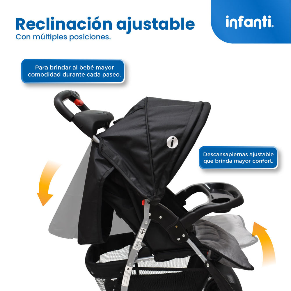 Carriola Travel System Solarah Con Portabebé Grupo 0+ y Plegado a Una Mano