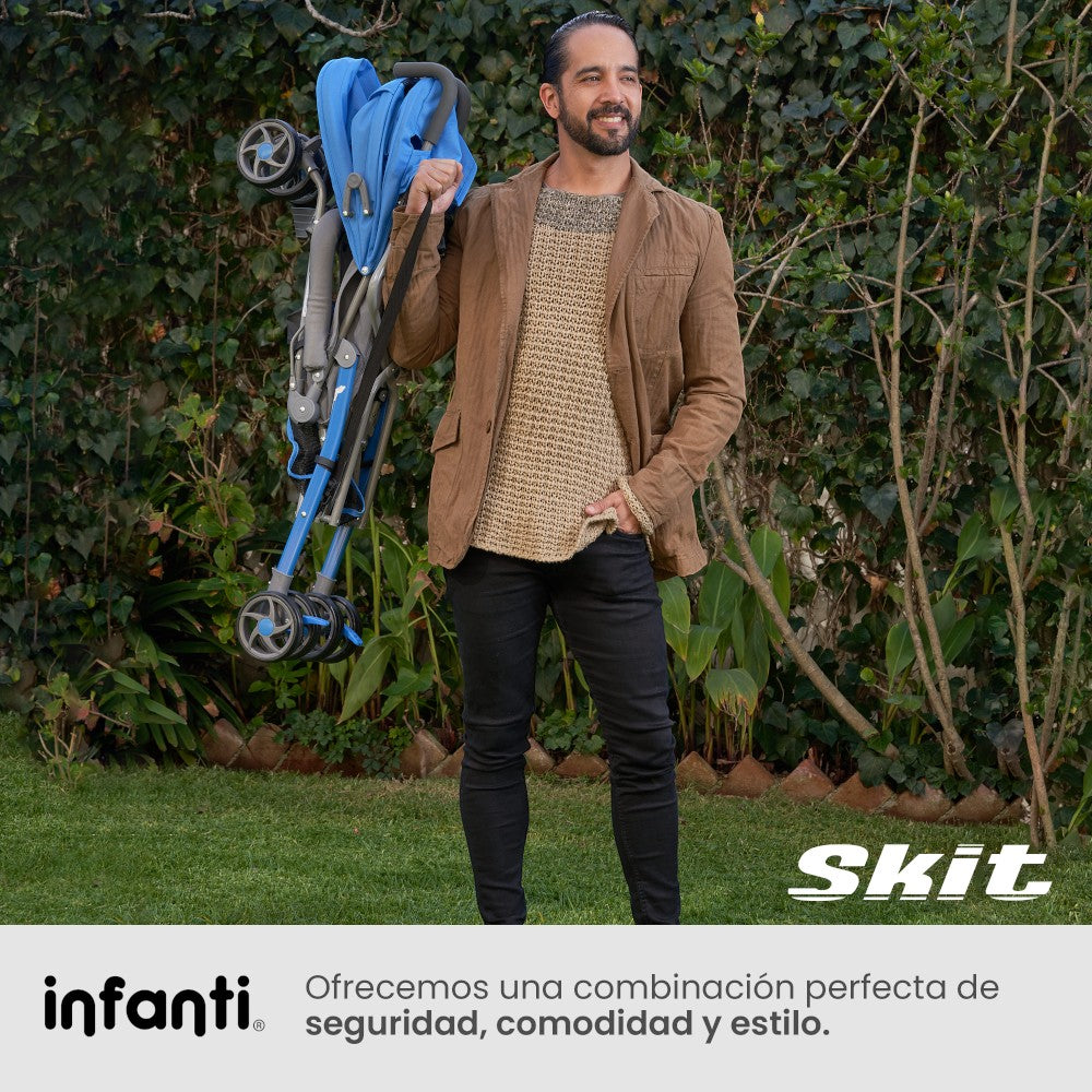 Infanti Carriola De Bastón Skit Ligera y Portátil 23XFL801 ARNES DE 3 PUNTOS