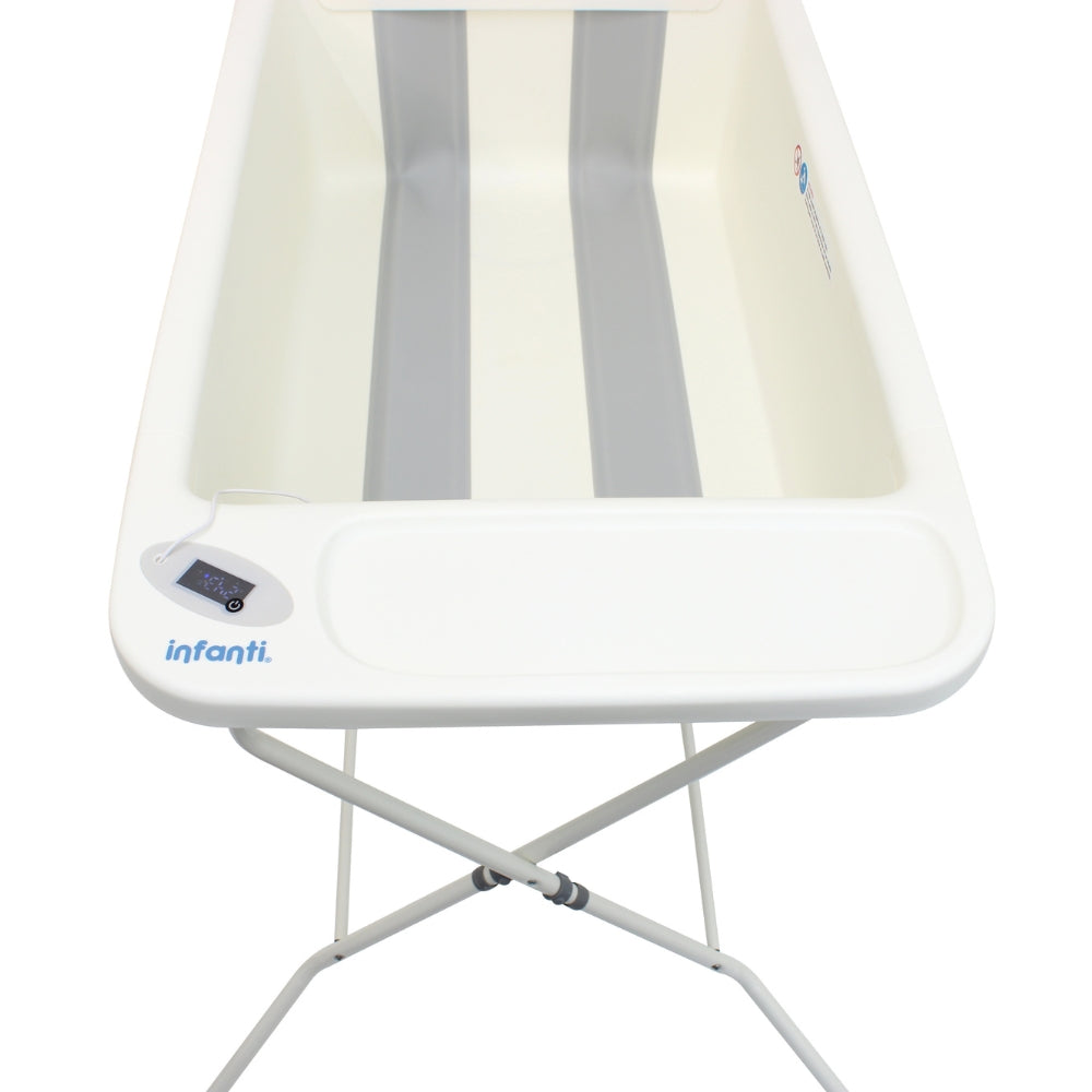Bañera Plegable Con Termómetro Digital Y Sistema De Desagüe, Infanti