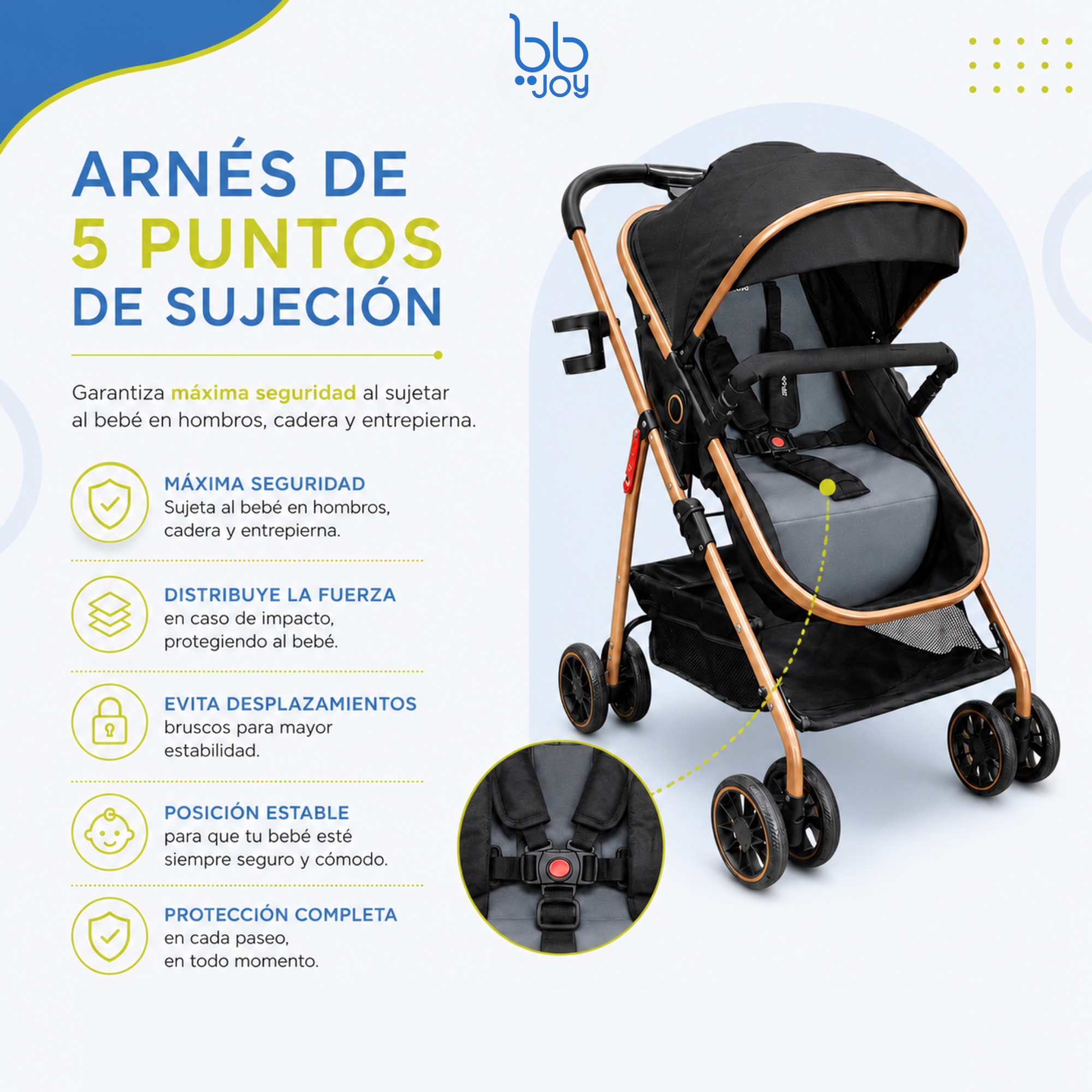 Carriola Shany Para Bebé Con Travel System Versátil Y Seguro