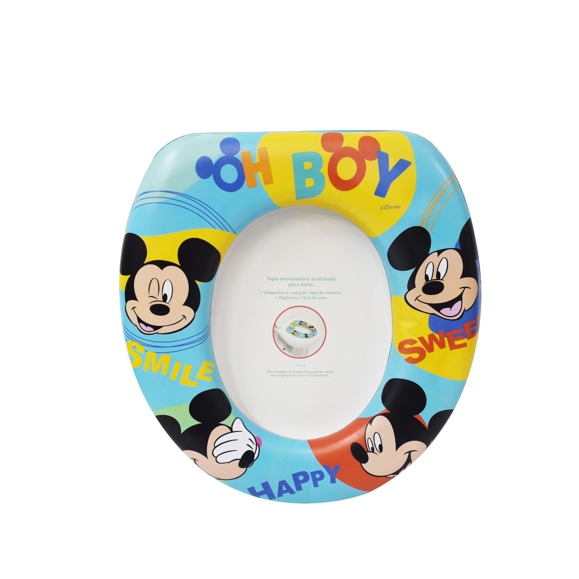 Tapa Entrenadora Acolchada Mickey Para Baño Adaptable