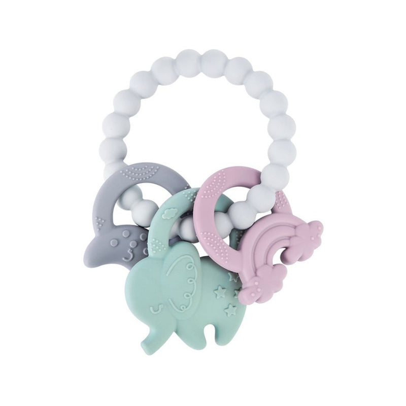 Mordedera De Silicón Elefante BPA Free Con Correa Flexible