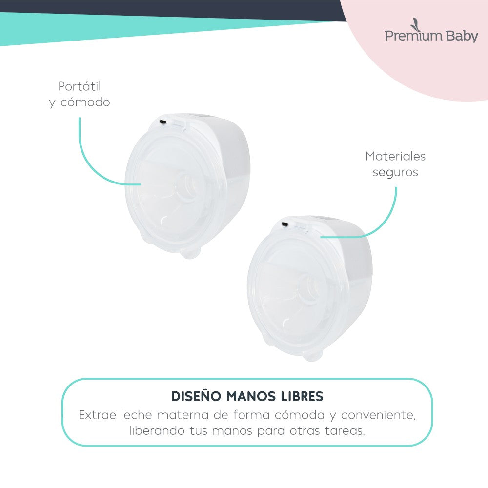 Premium Baby Extractor de Leche Portátil Doble