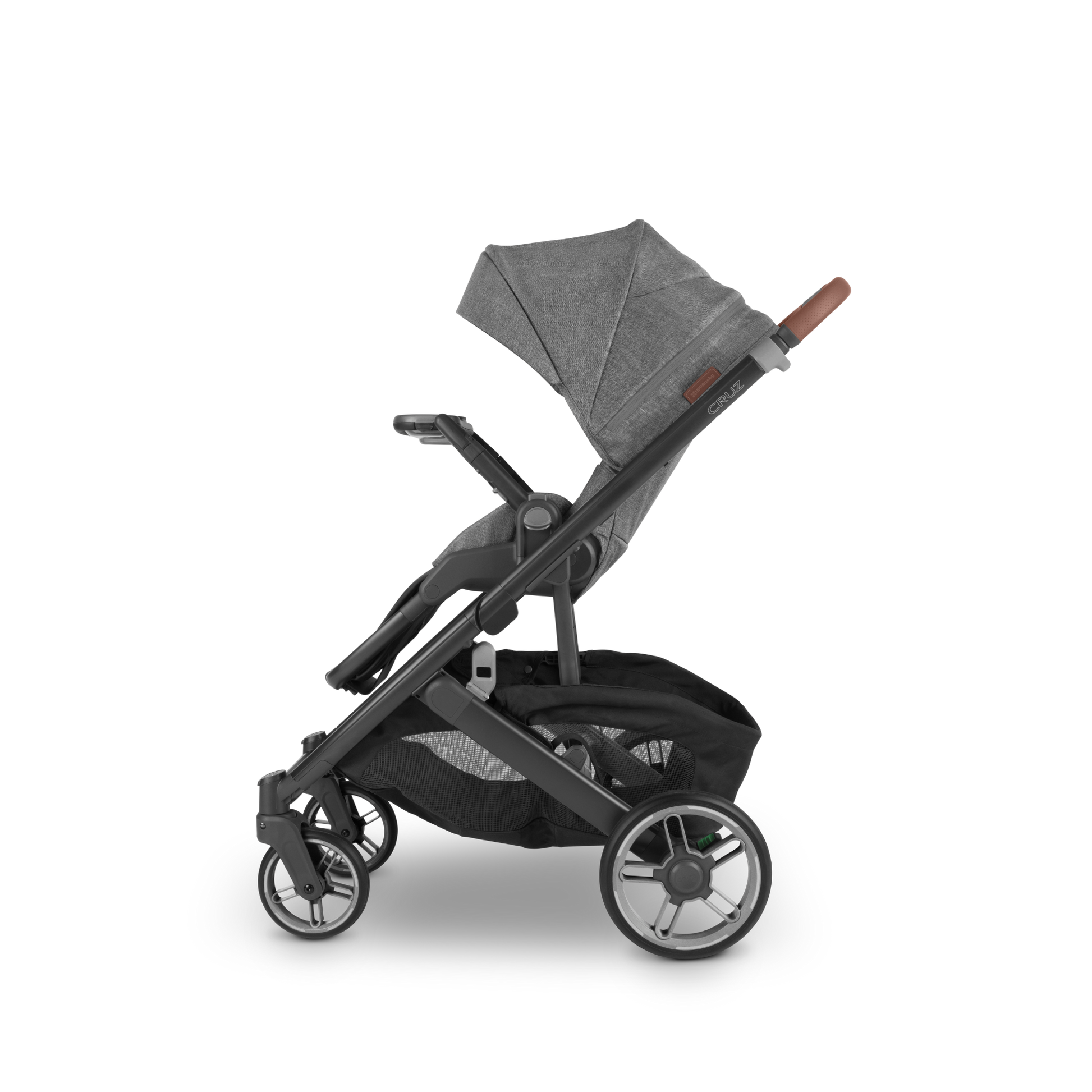 Carriola UPPAbaby CRUZ V3 reversible reclinable desde recién nacido hasta 22.7 kg con plegado compacto y UPF 50+ FlexR+X