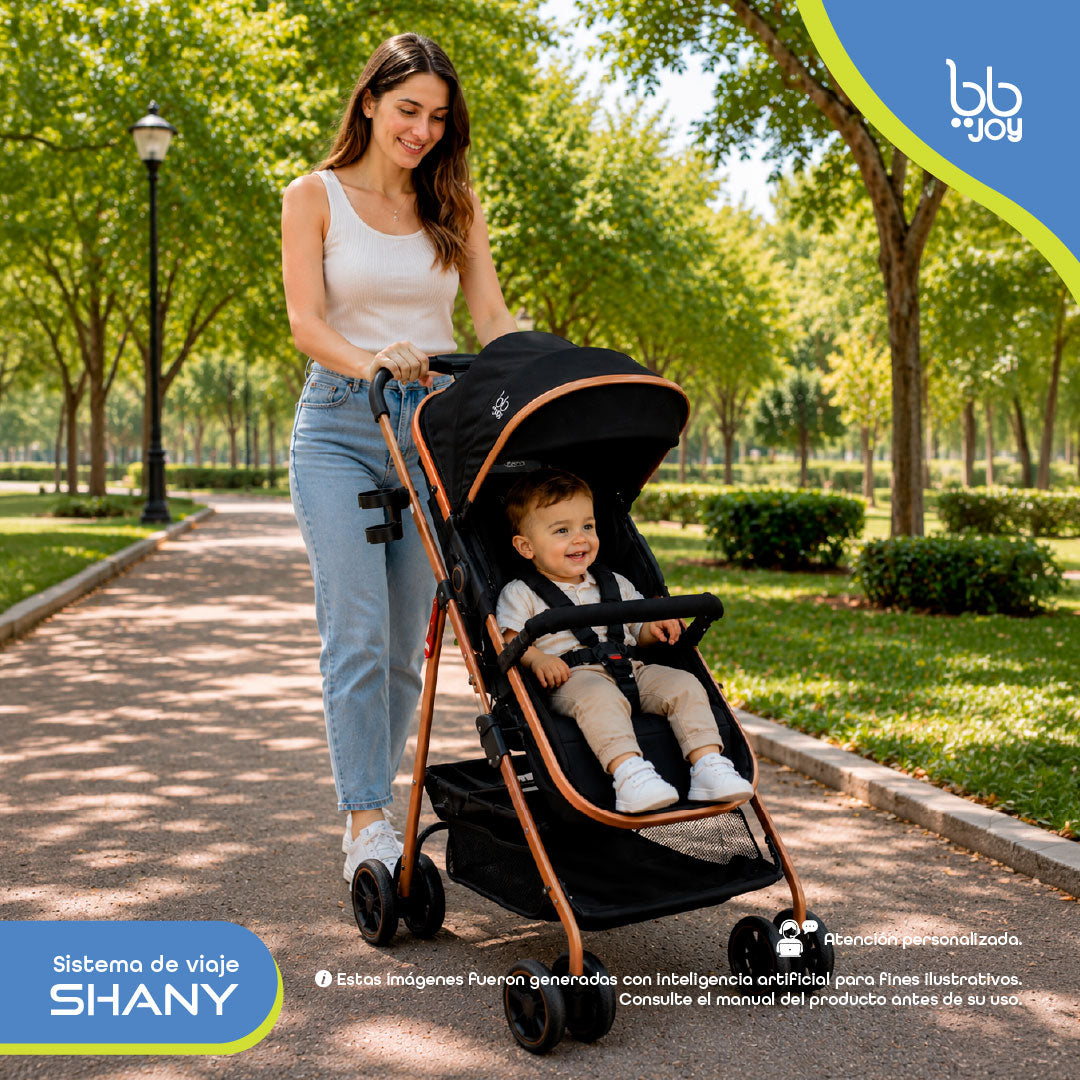 Carriola Shany Para Bebé Con Travel System Versátil Y Seguro