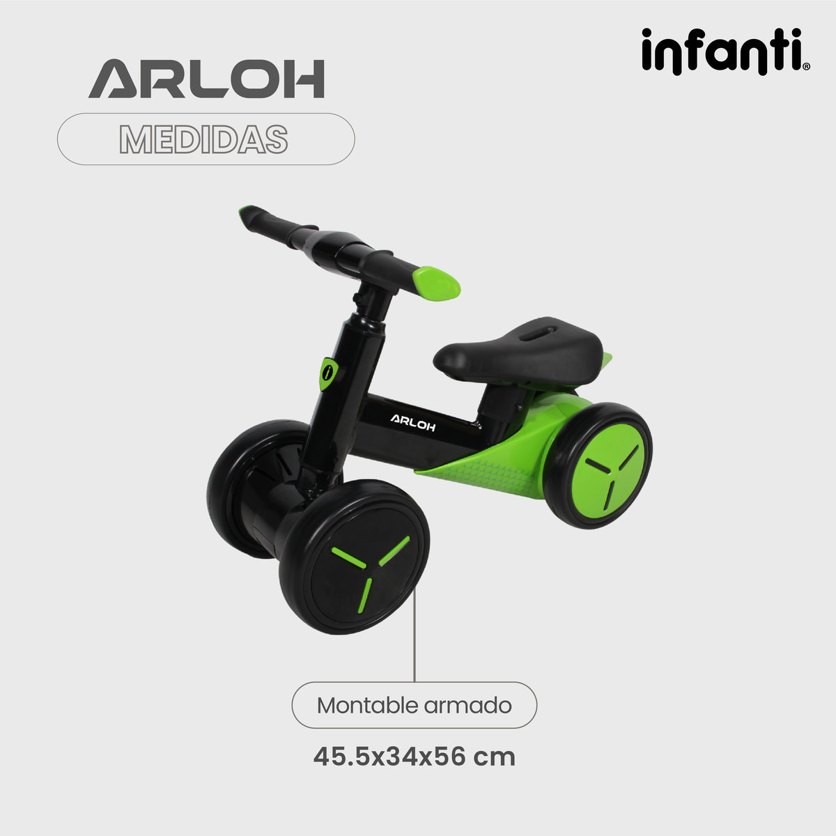 Montable De Balance Arloh Para Bebe Entrenador Sin Pedales