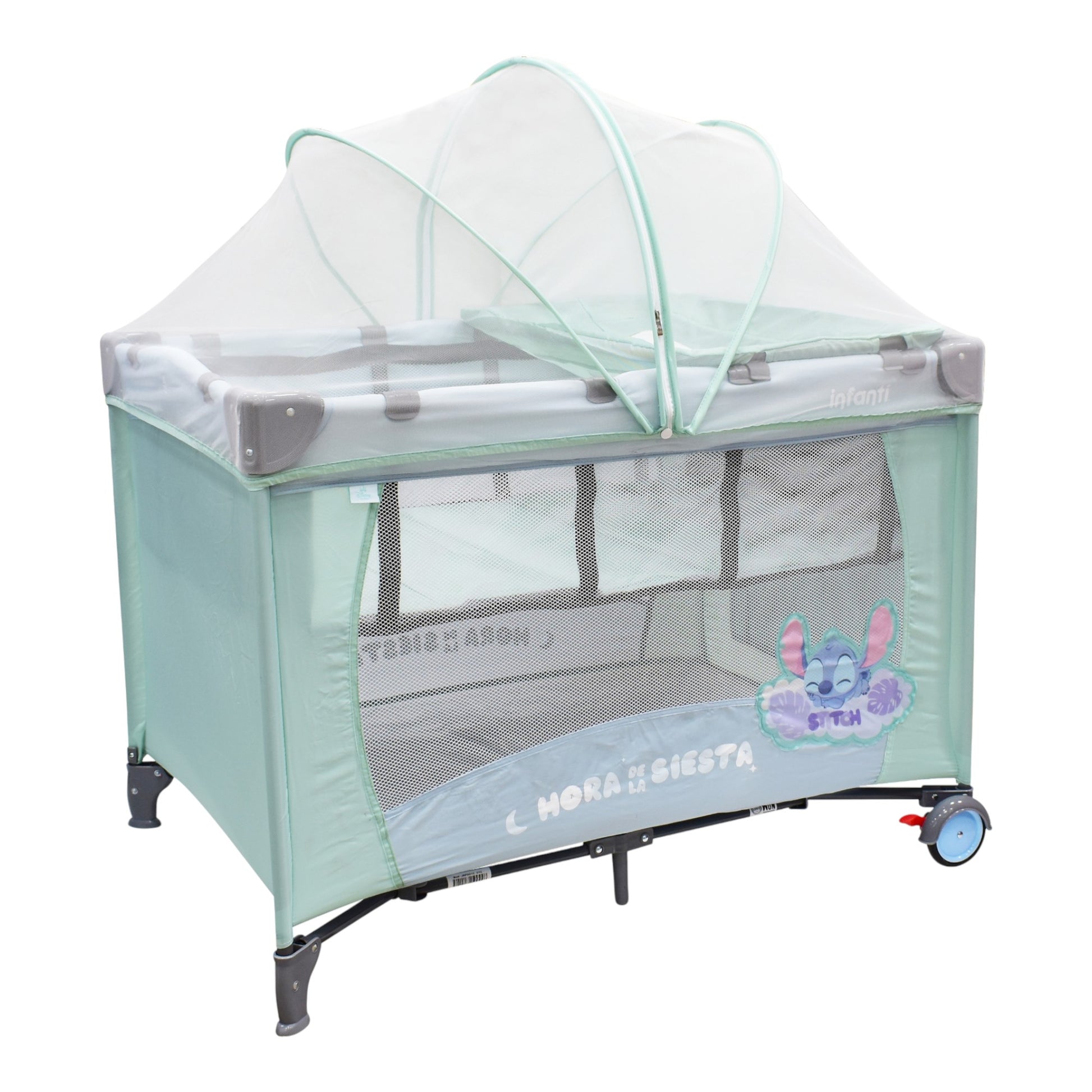 Cuna Corral De Viaje Disney Armado Sencillo Adaptable Seguro Con cambiador desmontable