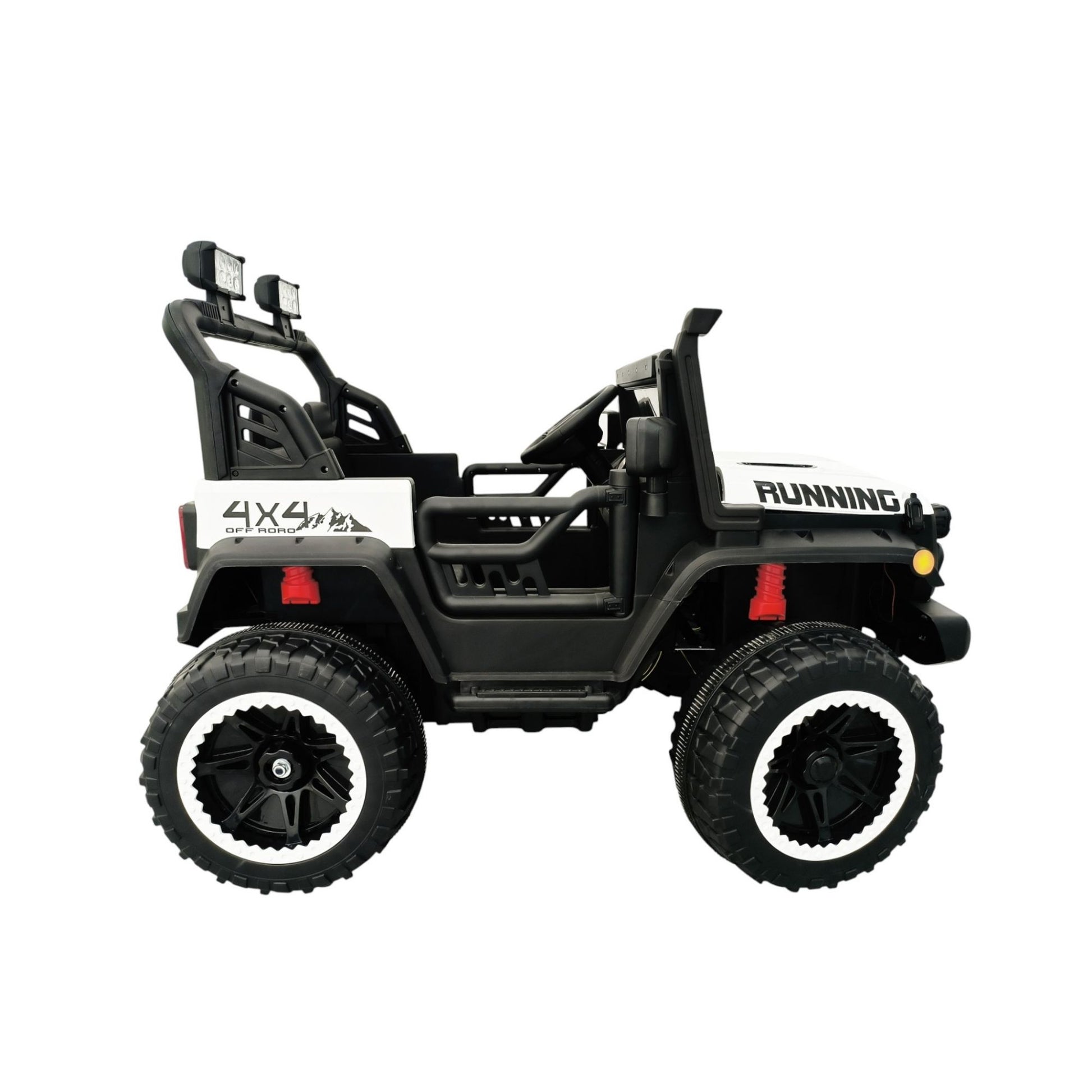 Carro Eléctrico Montable 4 X 4 Todo Terreno Luces Led Musica