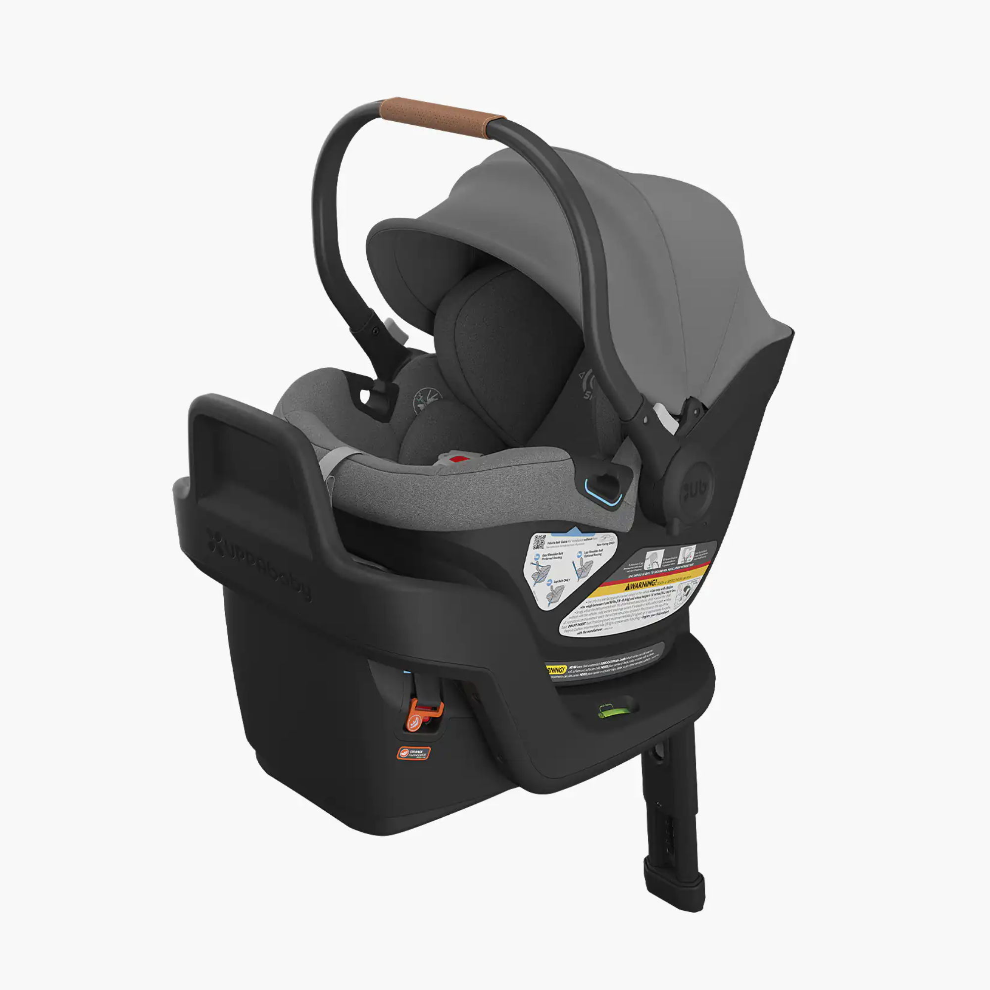 Autoasiento Aria V2 ultraligero 2,67 kg para bebé, con SmartSecure®, capota extragrande UPF50+, ventilación y asiento seguro y cómodo”