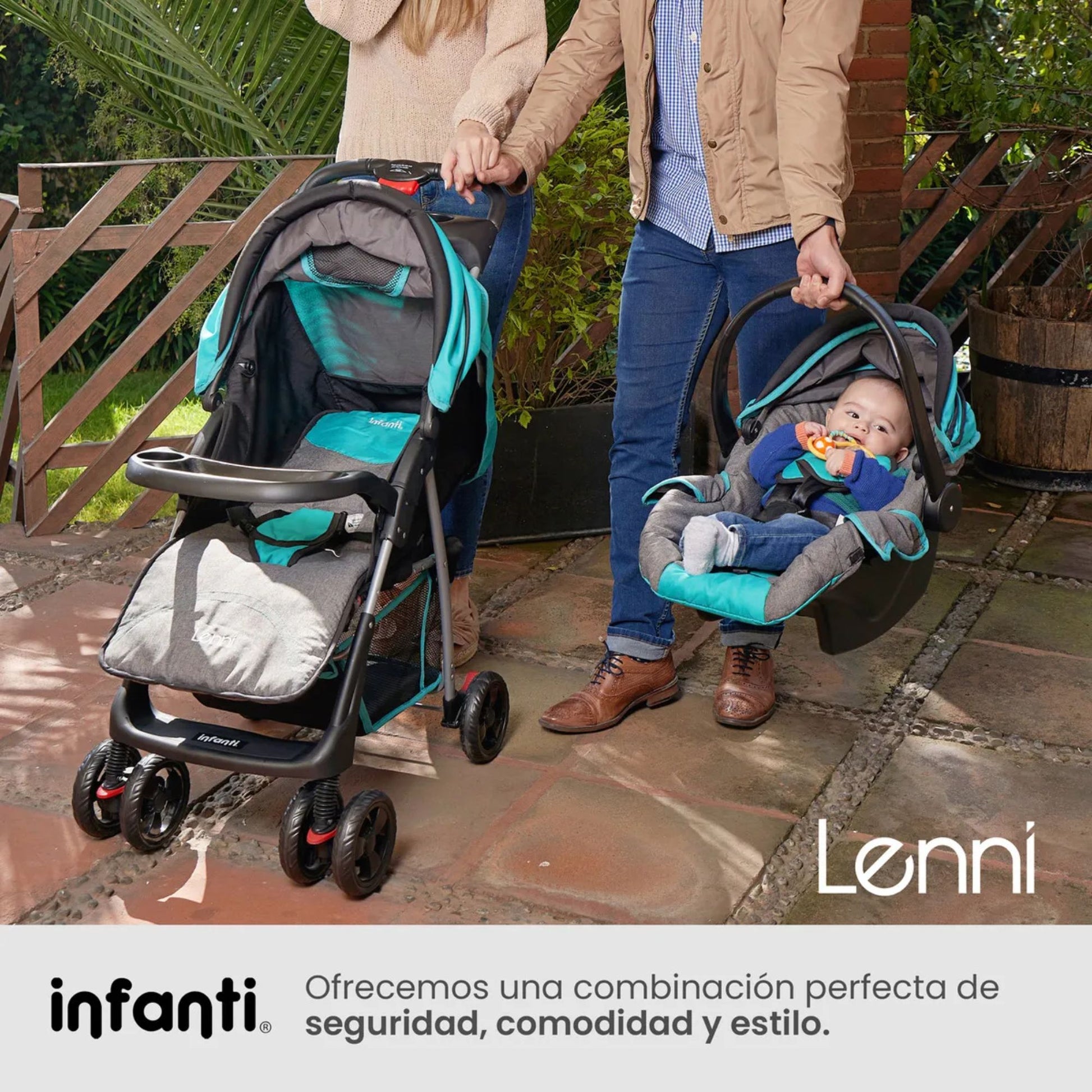 Carriola Sistema De Viaje Lenni + Cuna Corral Cambiador Idara