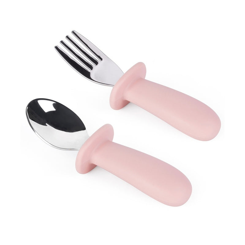 Set de Cuchara y Tenedor De Silicón Con Tope, Lifestyle By Infanti