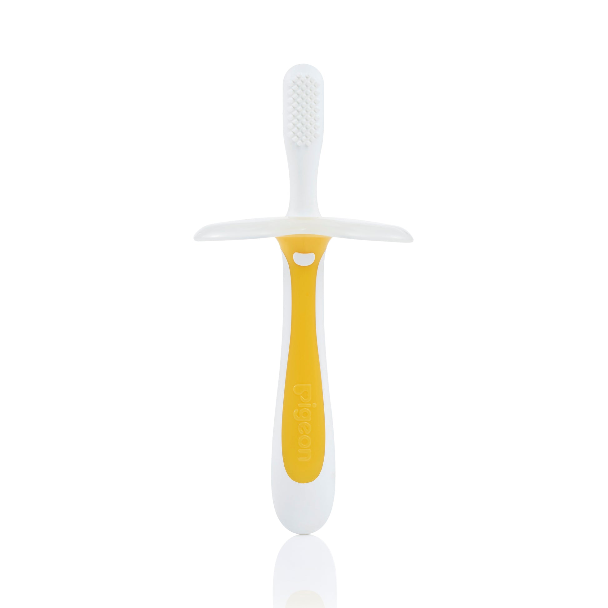 Cepillo Dental Infantil Pigeon Etapa 1 Color Amarillo 6 M+