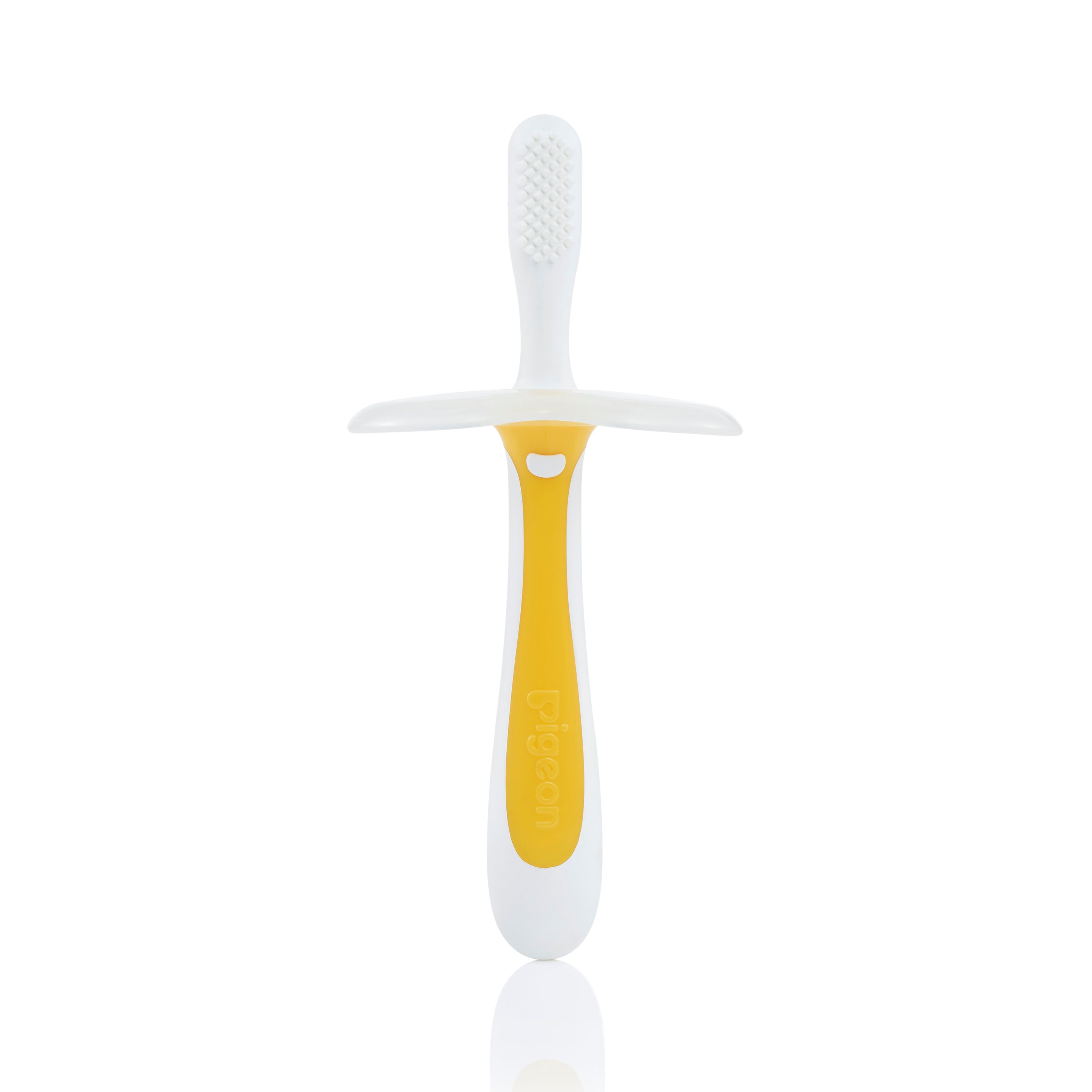 Cepillo Dental Infantil Pigeon Etapa 1 Color Amarillo 6 M+