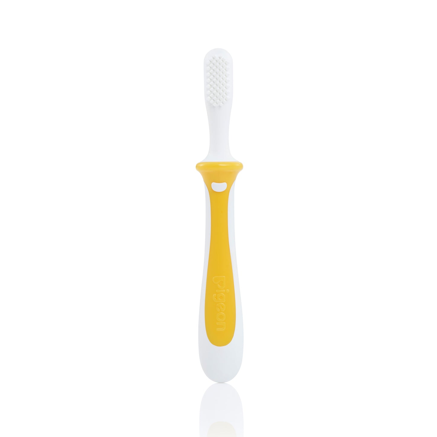 Cepillo Dental Infantil Pigeon Etapa 1 Color Amarillo 6 M+
