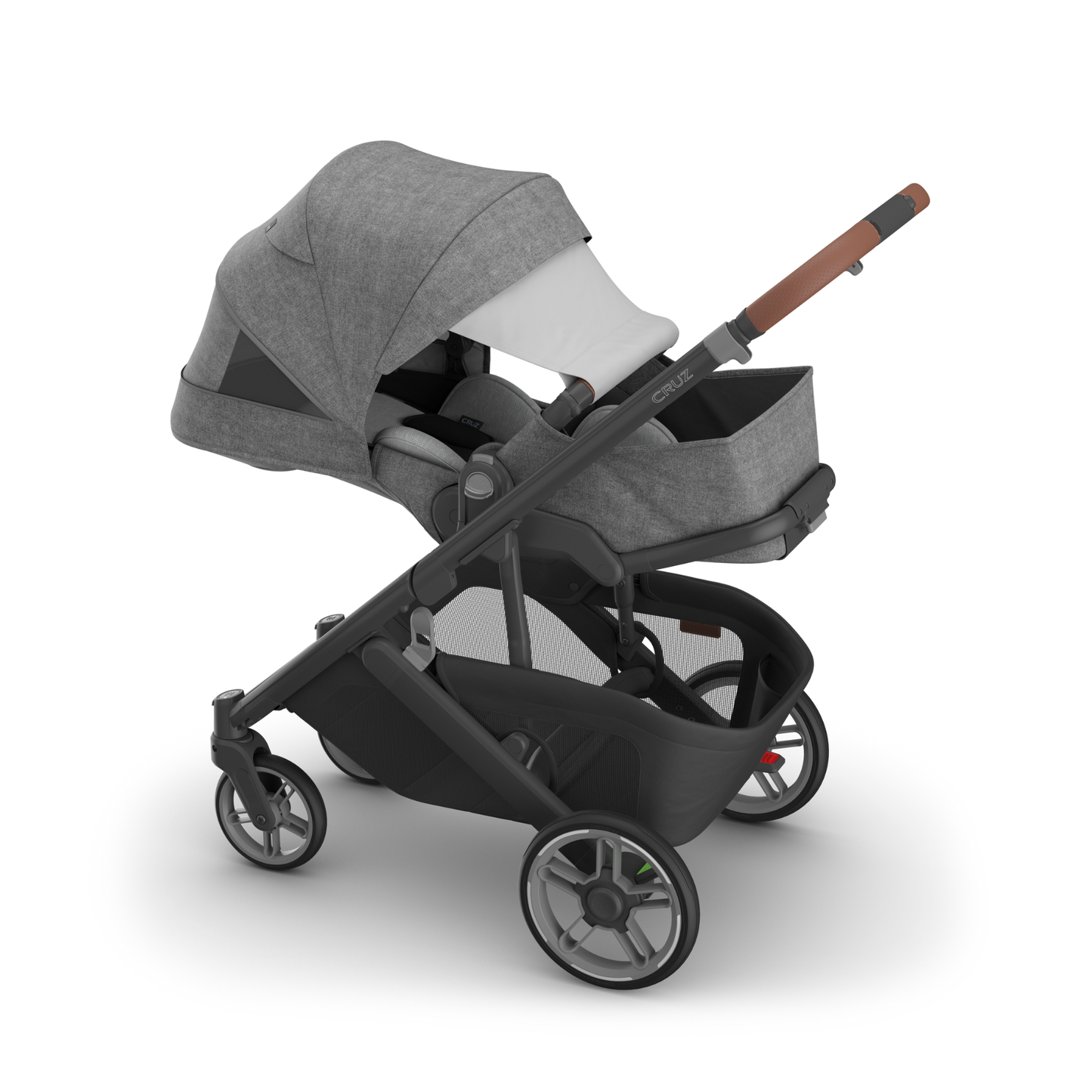 Carriola UPPAbaby CRUZ V3 reversible reclinable desde recién nacido hasta 22.7 kg con plegado compacto y UPF 50+ FlexR+X