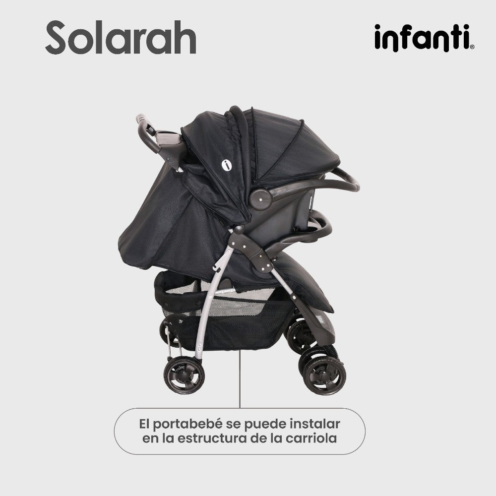 Infanti Carriola Sistema De Viaje Solarah Plegable Con Portabebé