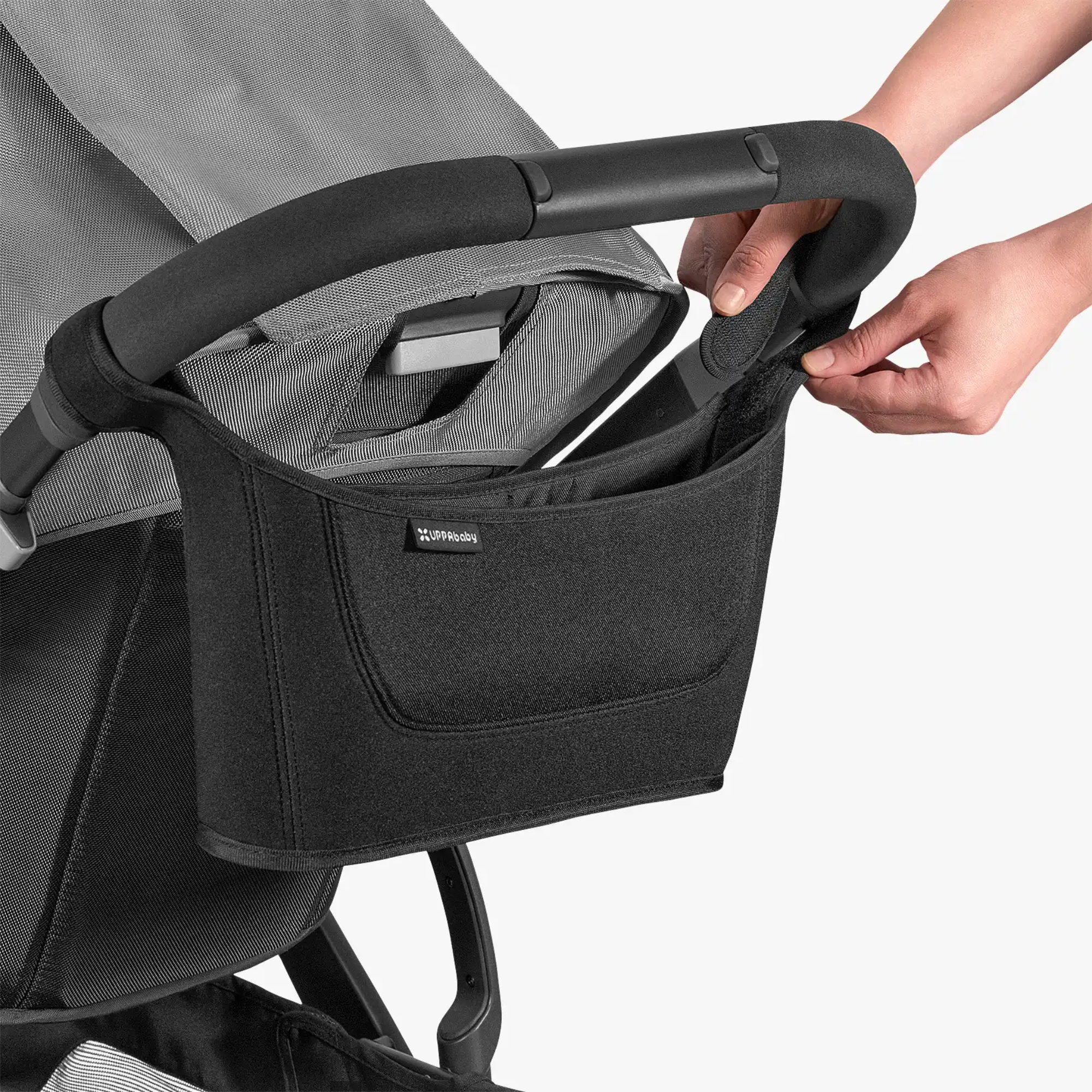 Organizador Carry-All para padres múltiples compartimentos, bolsillo con cremallera y soporte para botellas, compatible Vista y Cruz