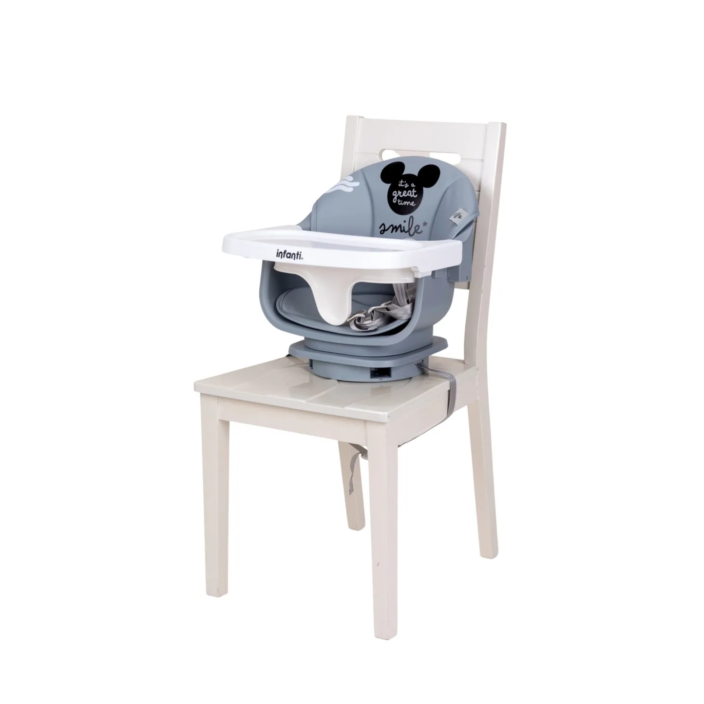 Set Carriola Con Sistema De Viaje Cuna Colecho y Silla Alta Disney Expressions Mickey Gris
