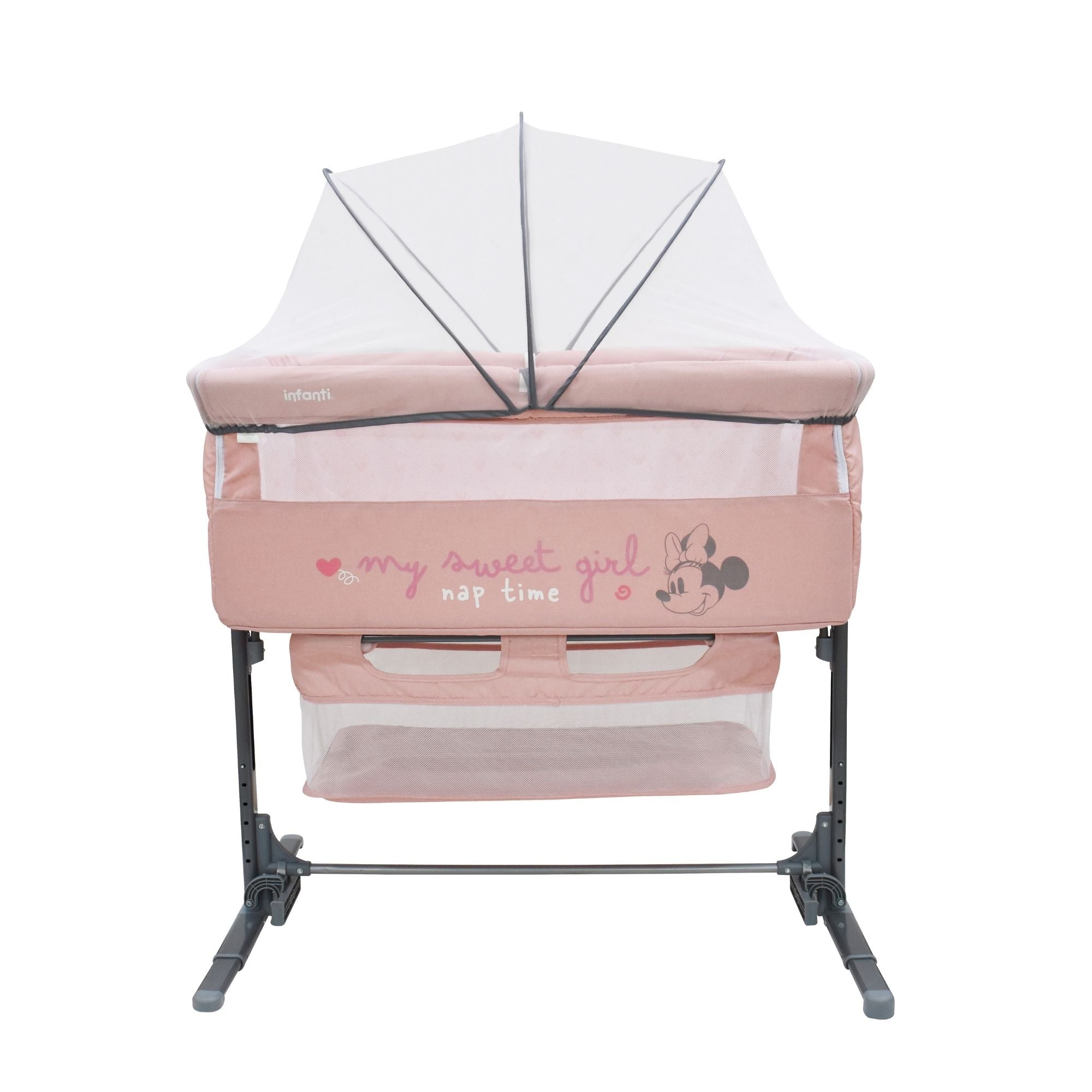 Cuna Colecho De Bebe Plegable Con Mosquitero Y Lateral Abatible
