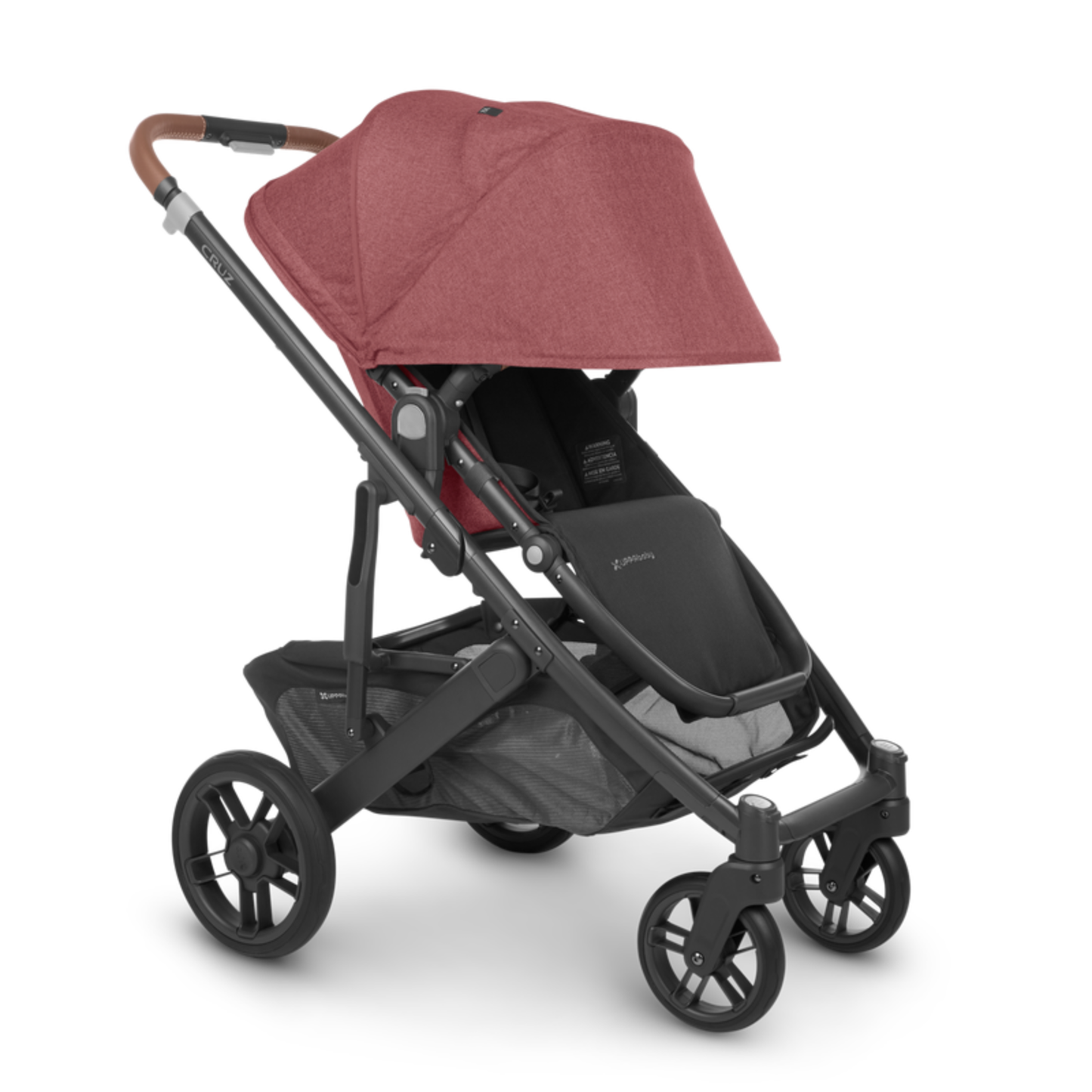 Carriola de viaje CRUZ V2 paseo cómodo y maniobrable, asiento amplio, arnés ajustable, suspensión 4 ruedas