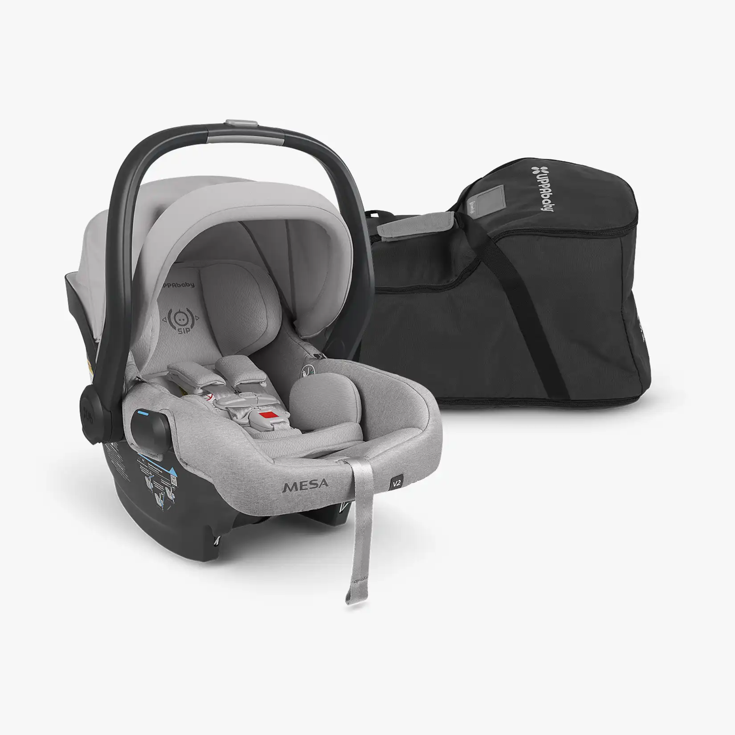 Bolsa de Viaje UPPAbaby Aria y Mesa con TravelSafe Protección Total en Avión, Tejido Resistente y Plegado Compacto
