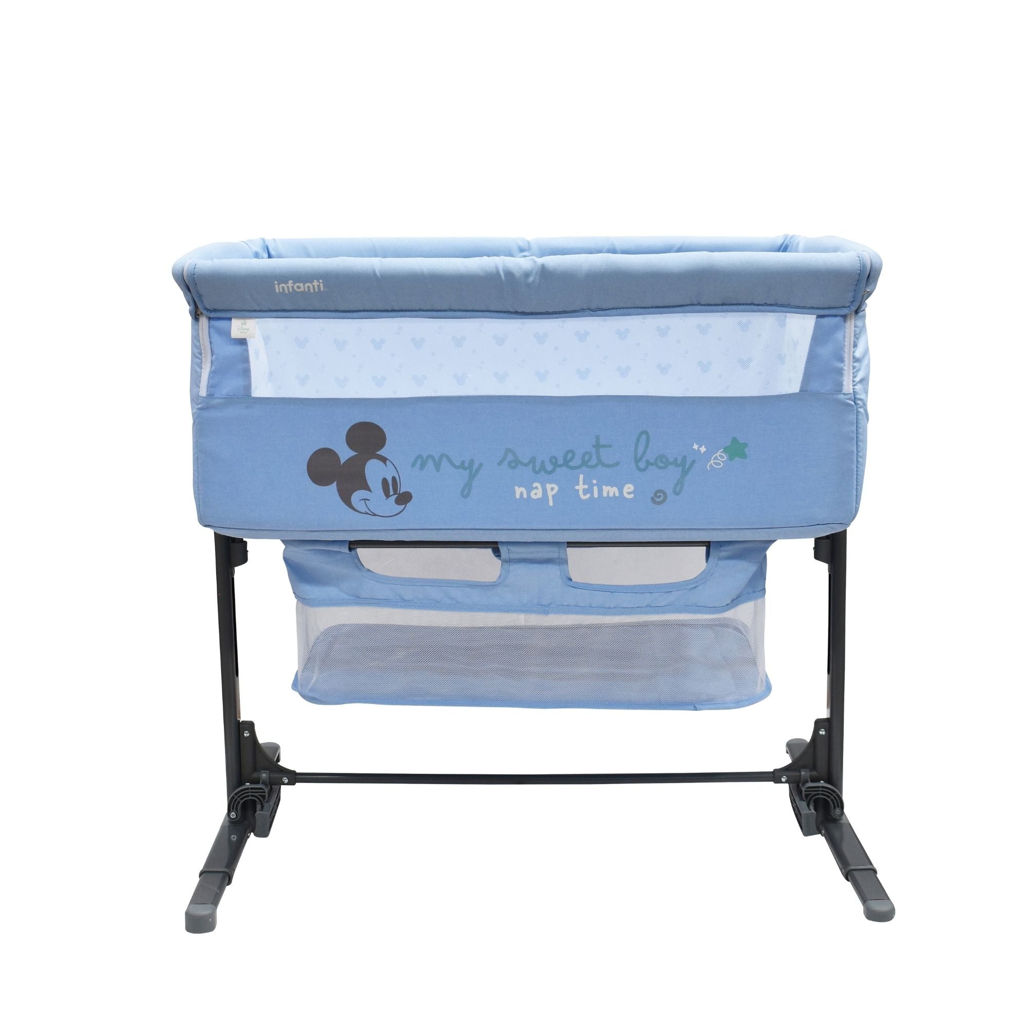 Cuna Colecho De Bebe Plegable Con Mosquitero Y Lateral Abatible
