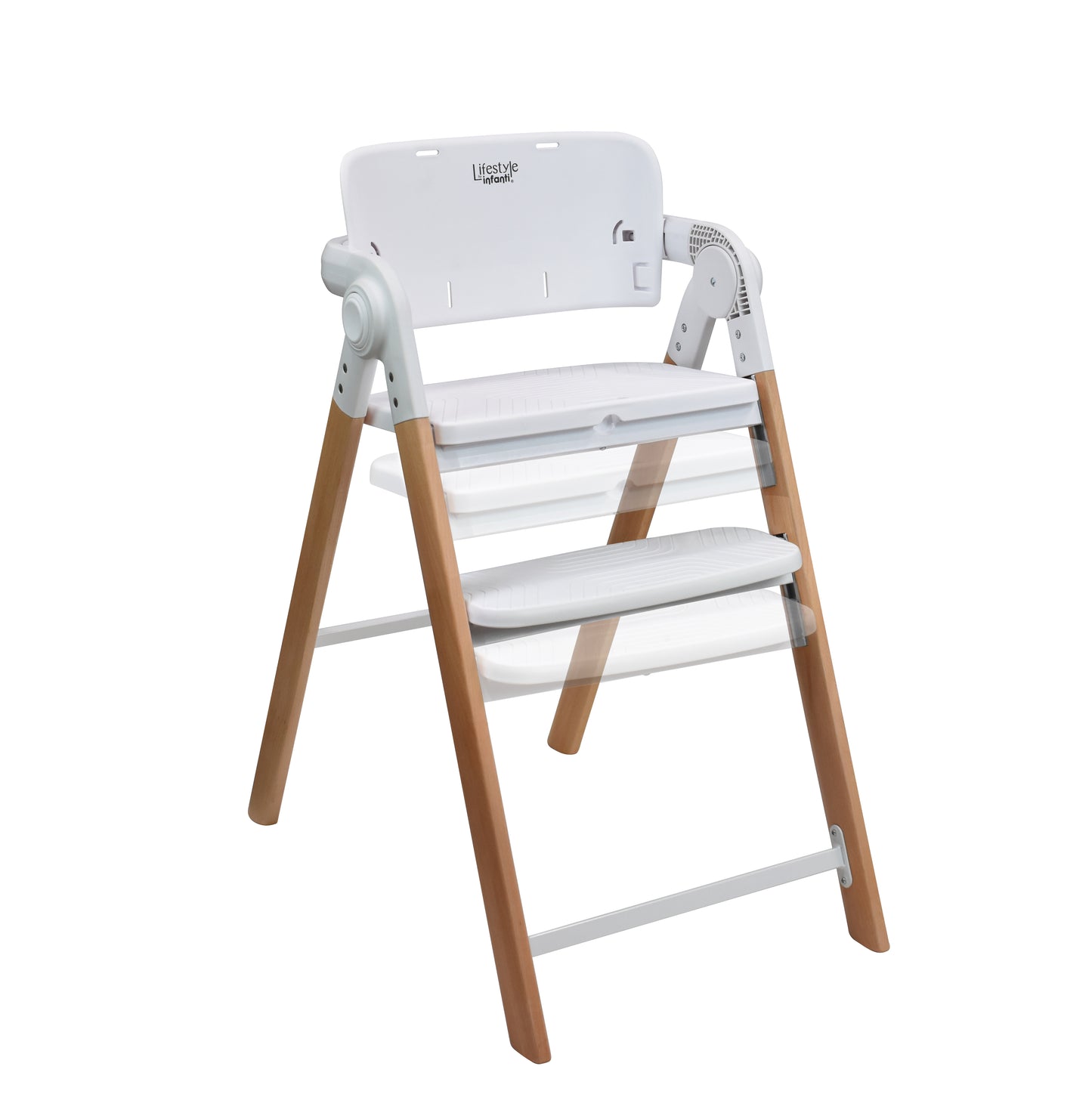 Silla Alta Periquera 2 En 1 Plegable Con Arnes De 5 Puntos
