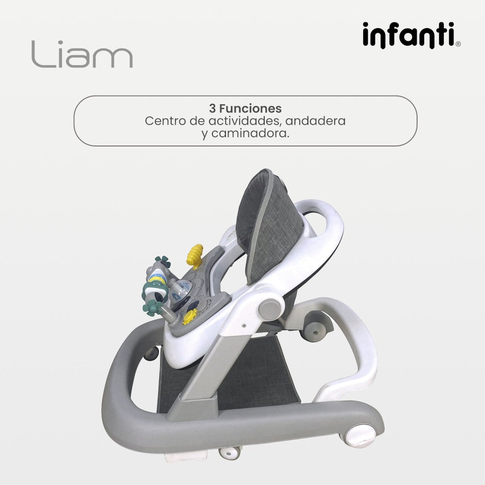 Andadera Para Bebé 3 En 1 Liam Lifestyle By Infanti