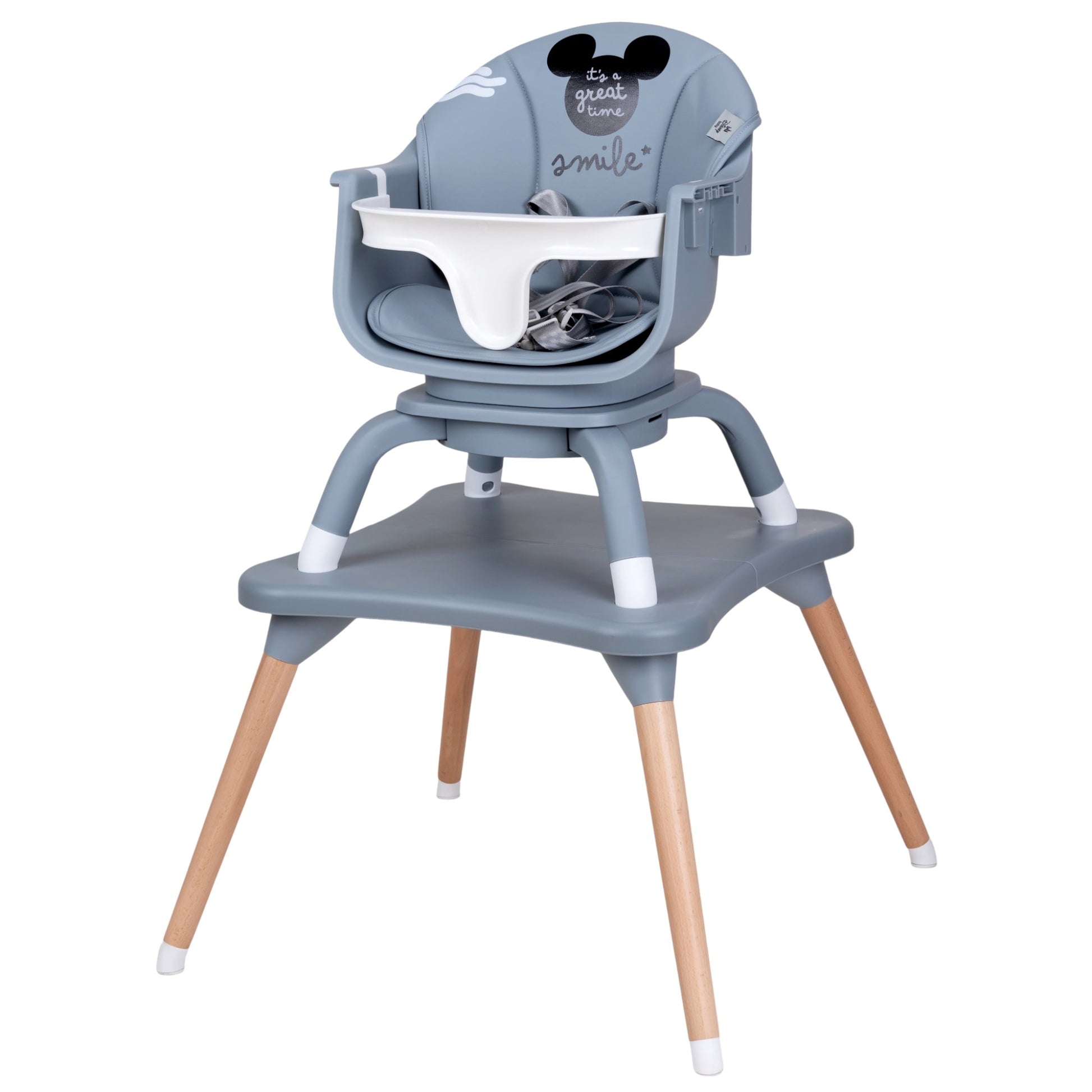 Silla Alta Periquera 7 En 1 Expressions Mickey Con Giro 360°
