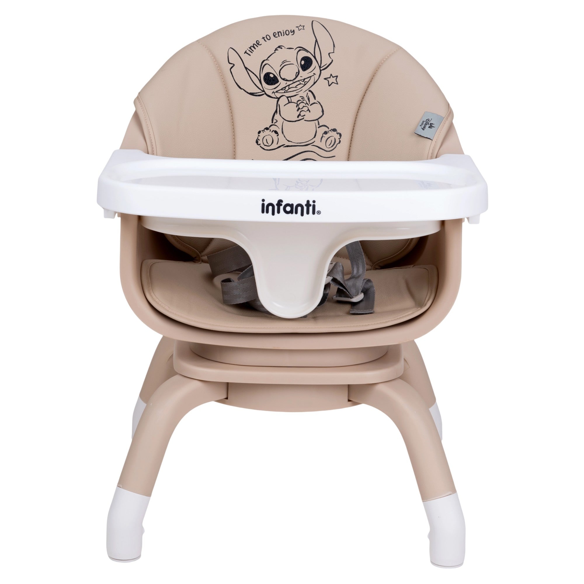 Silla Alta Periquera 7 En 1 Stitch Time Con Giro 360°