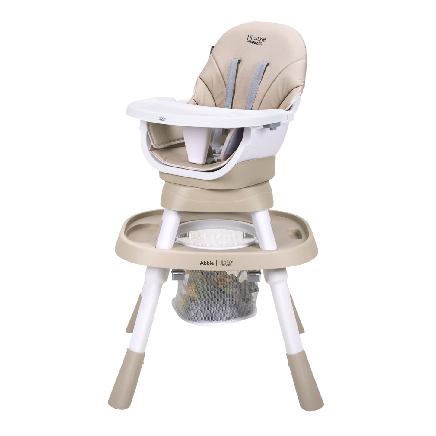 Silla Alta Periquera Bebes Con Giro 360° Arnés De 5 Puntos Abbie Arena