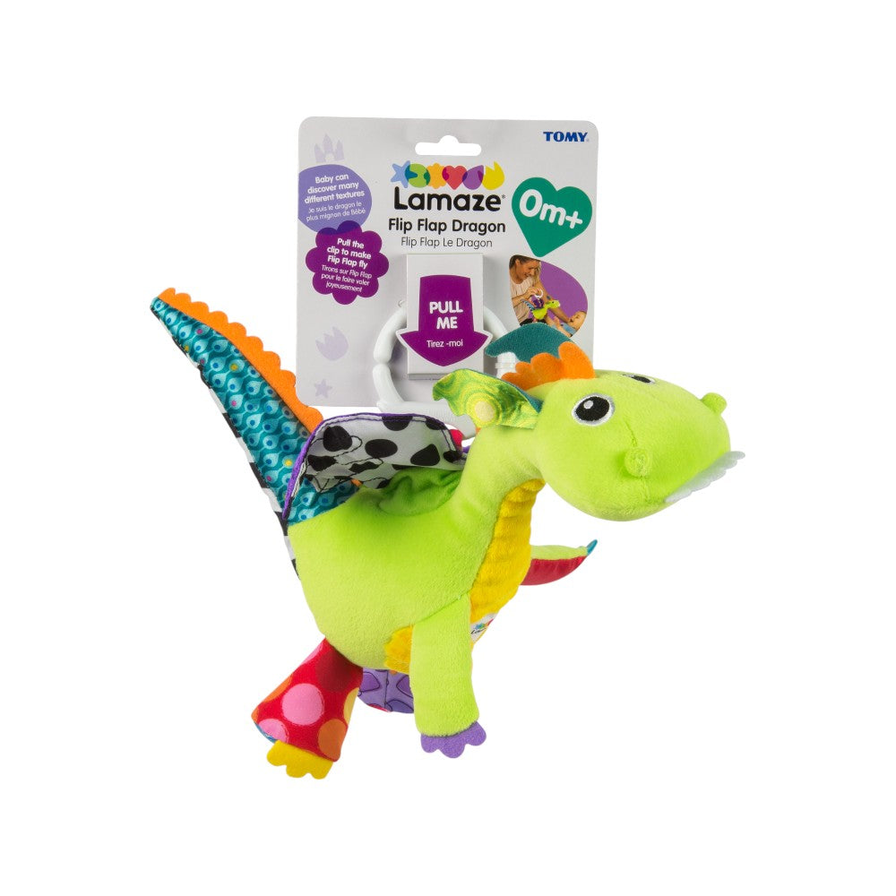 Juguete Interactivo Mordedera Dragon Flip Flap Multicolor Lamaze