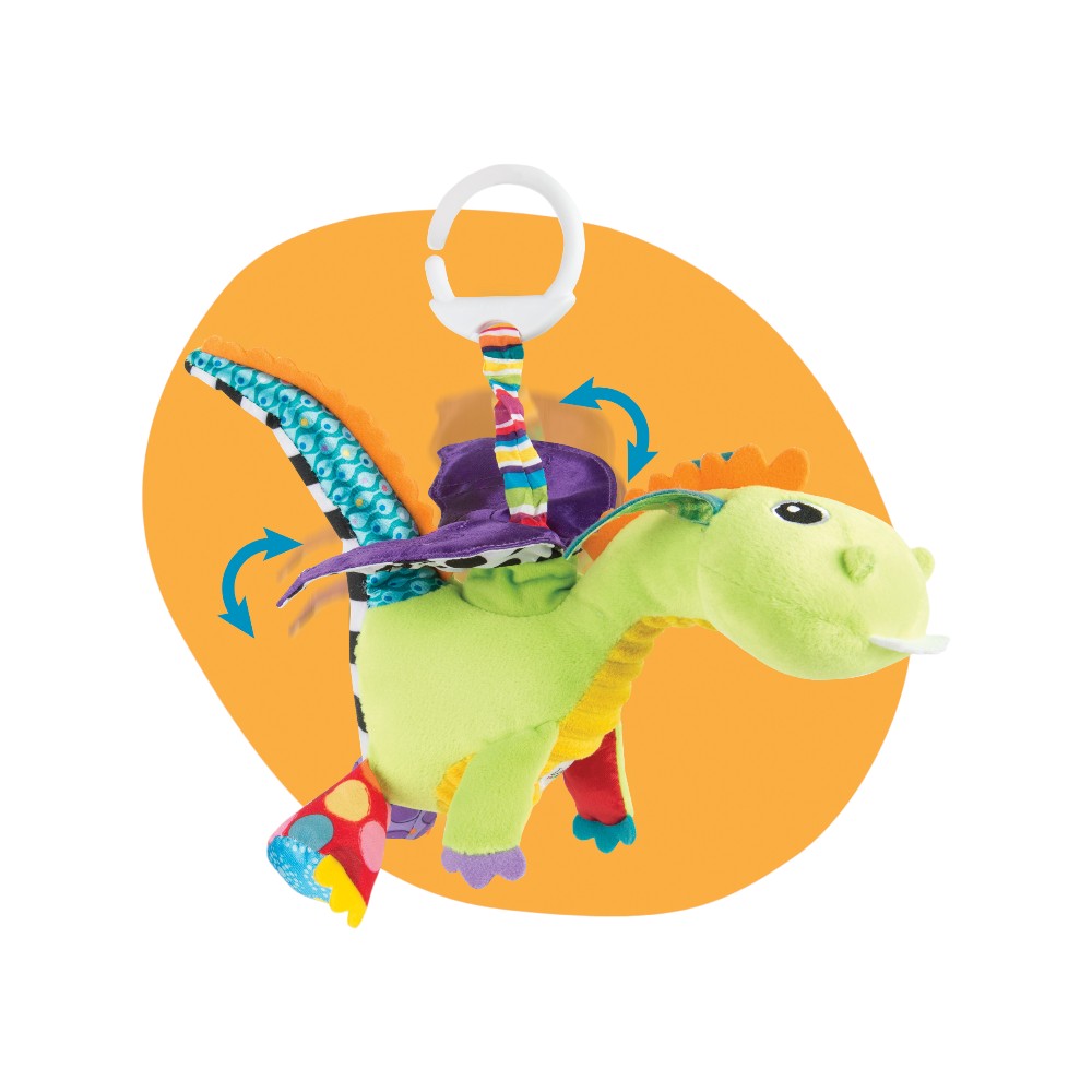 Juguete Interactivo Mordedera Dragon Flip Flap Multicolor Lamaze