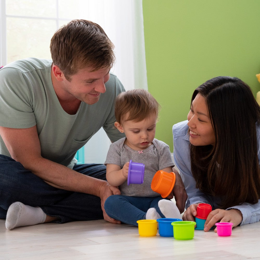 Juguete Interactivo Apila Y Juega Tazas Apilables Multicolor Lamaze