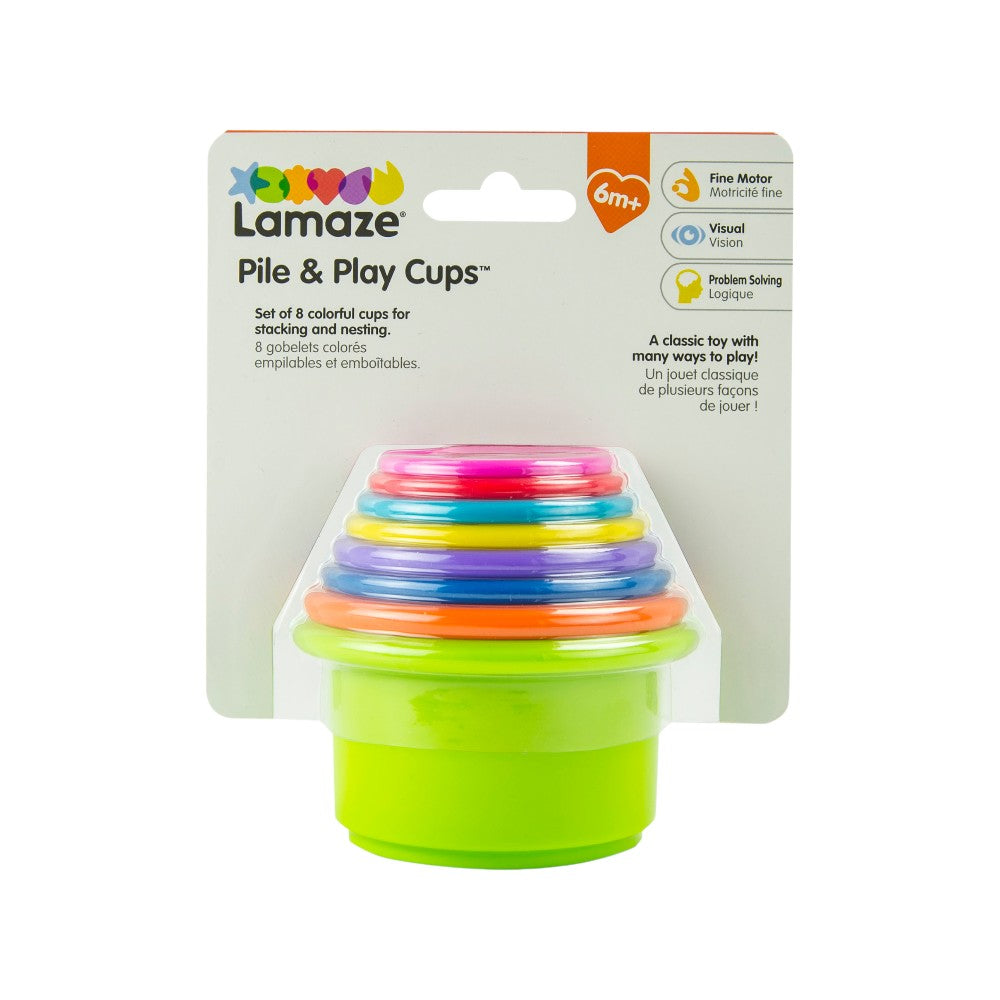 Juguete Interactivo Apila Y Juega Tazas Apilables Multicolor Lamaze