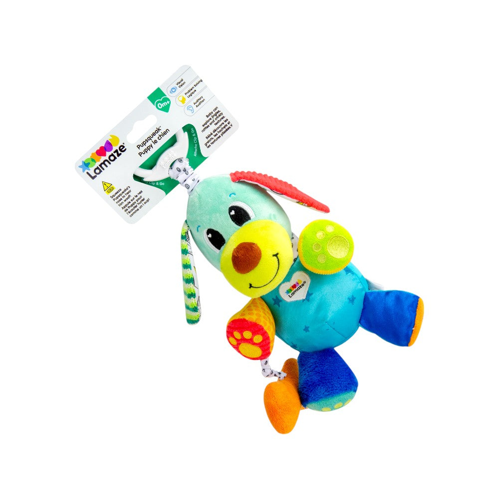 Juguete Interactivo Cachorro Pupsqueak Multicolor Lamaze