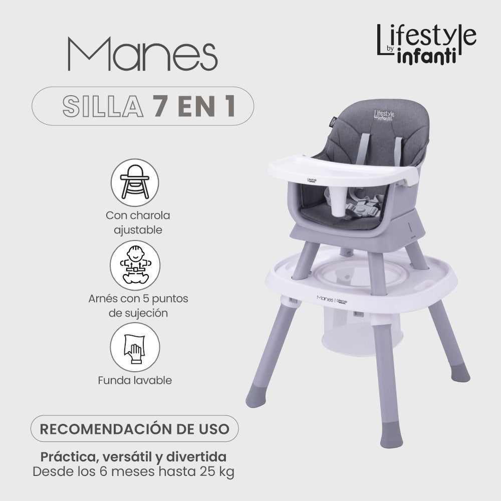Silla Alta Para Bebé 7 En 1 Manes Lifestyle By Infanti