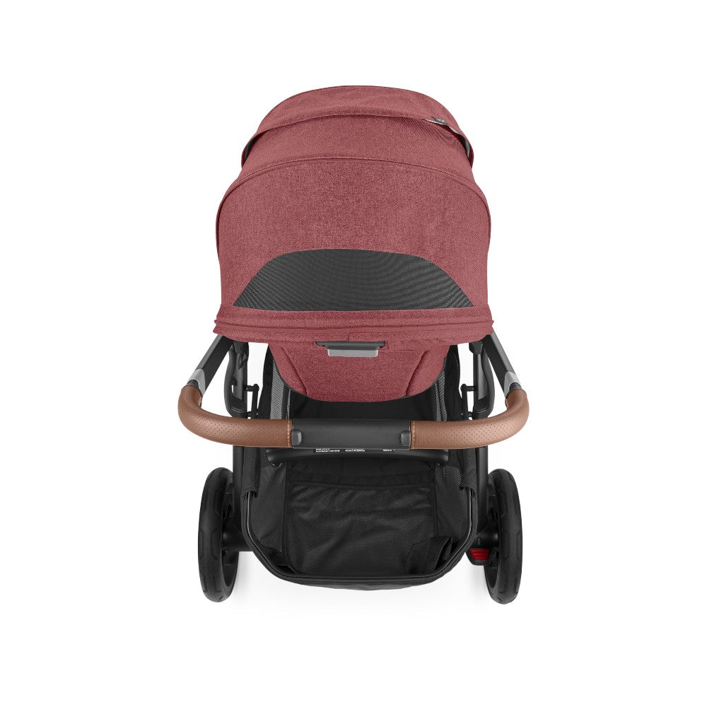 Carriola UPPAbaby Vista V2 Lucy: Mango Telescópico, Asiento Reversible y Toldo Expandible con Protección UPF 50+