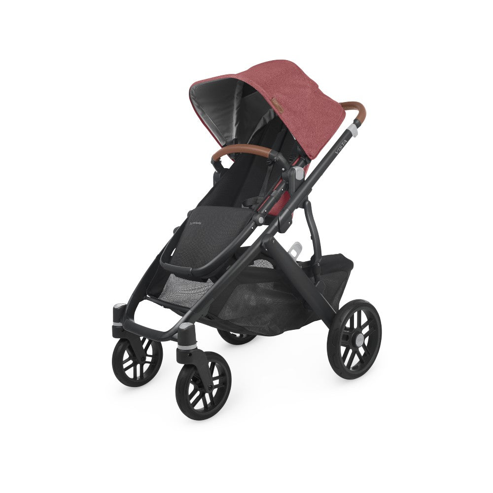 Carriola UPPAbaby Vista V2 Lucy: Mango Telescópico, Asiento Reversible y Toldo Expandible con Protección UPF 50+