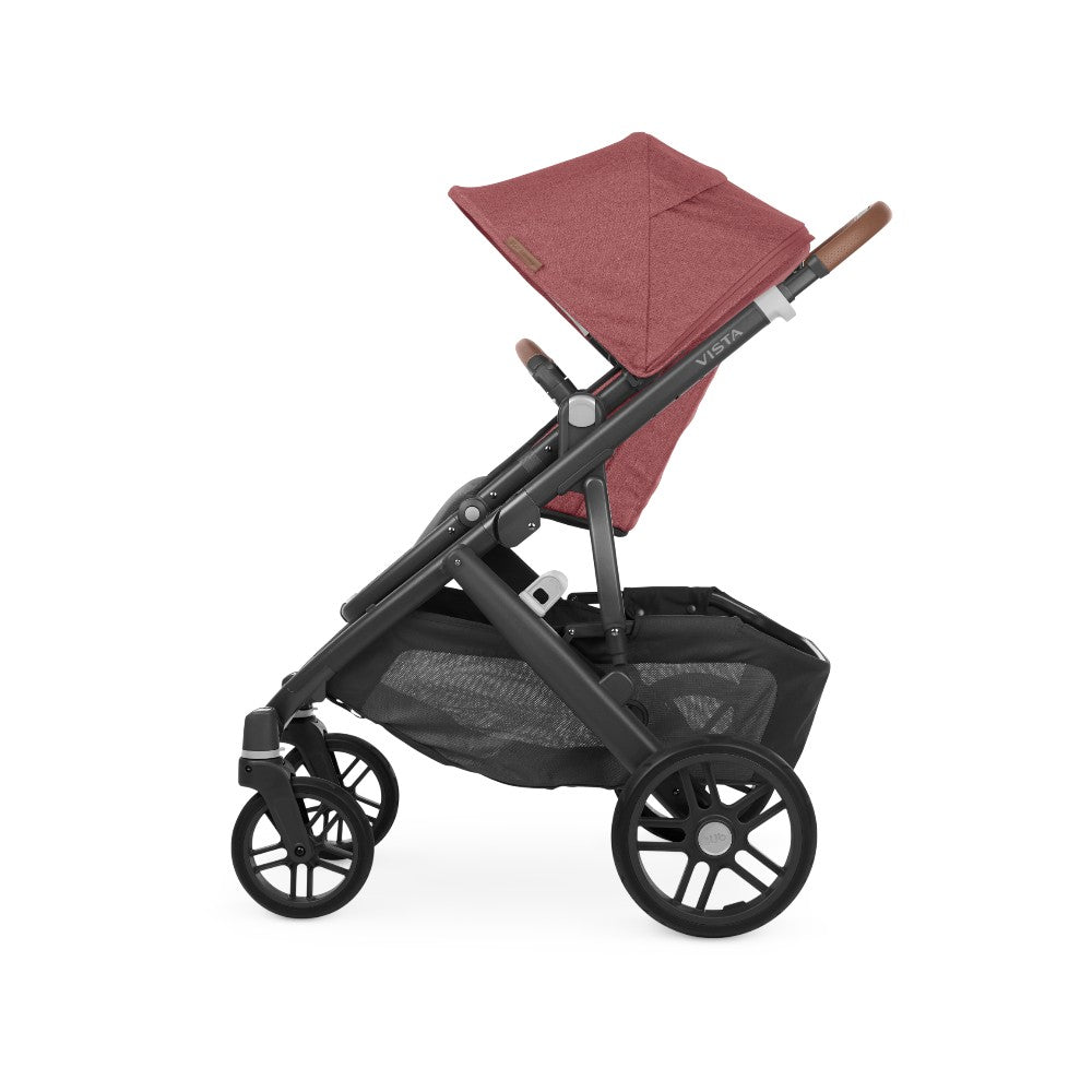 Carriola UPPAbaby Vista V2 Lucy: Mango Telescópico, Asiento Reversible y Toldo Expandible con Protección UPF 50+