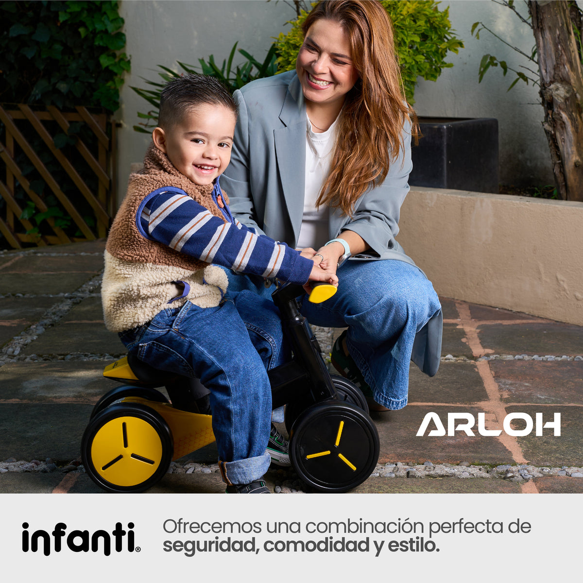 Montable De Balance Arloh Para Bebe Entrenador Sin Pedales