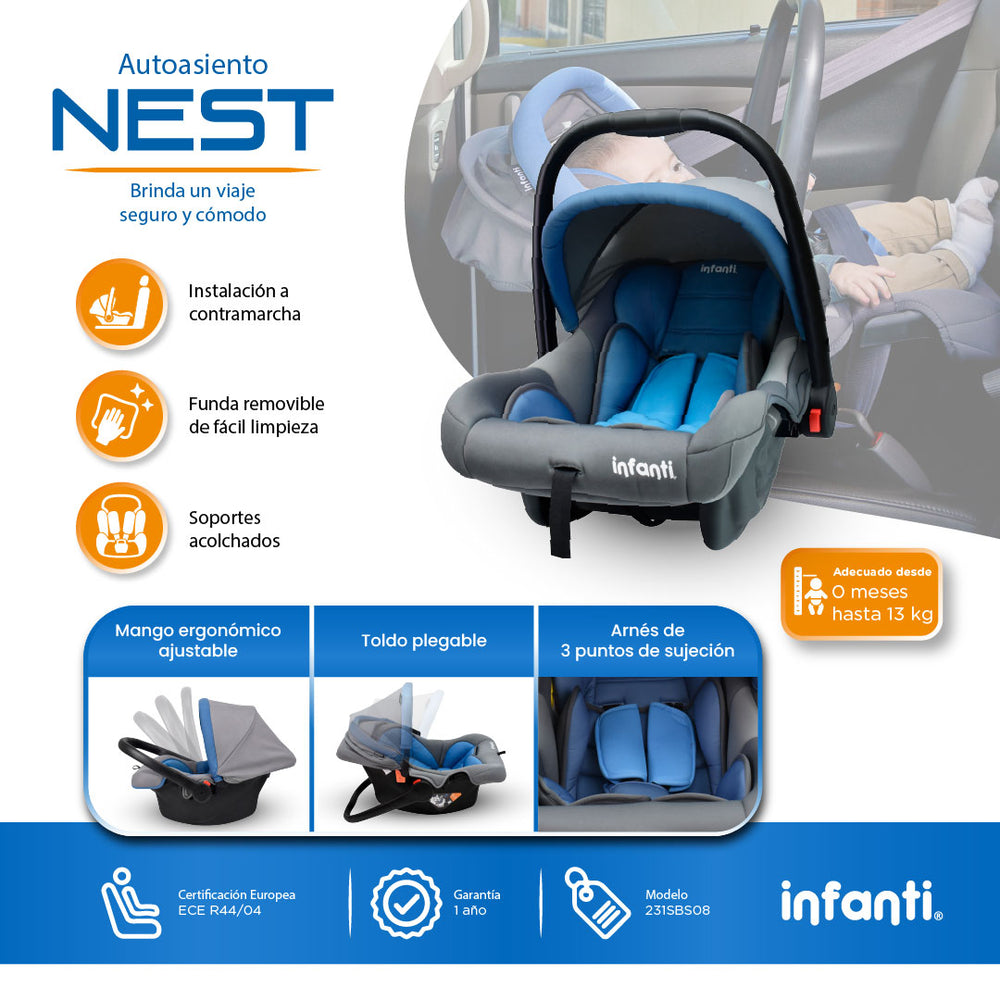 Autoasiento Nest Grupo 0+