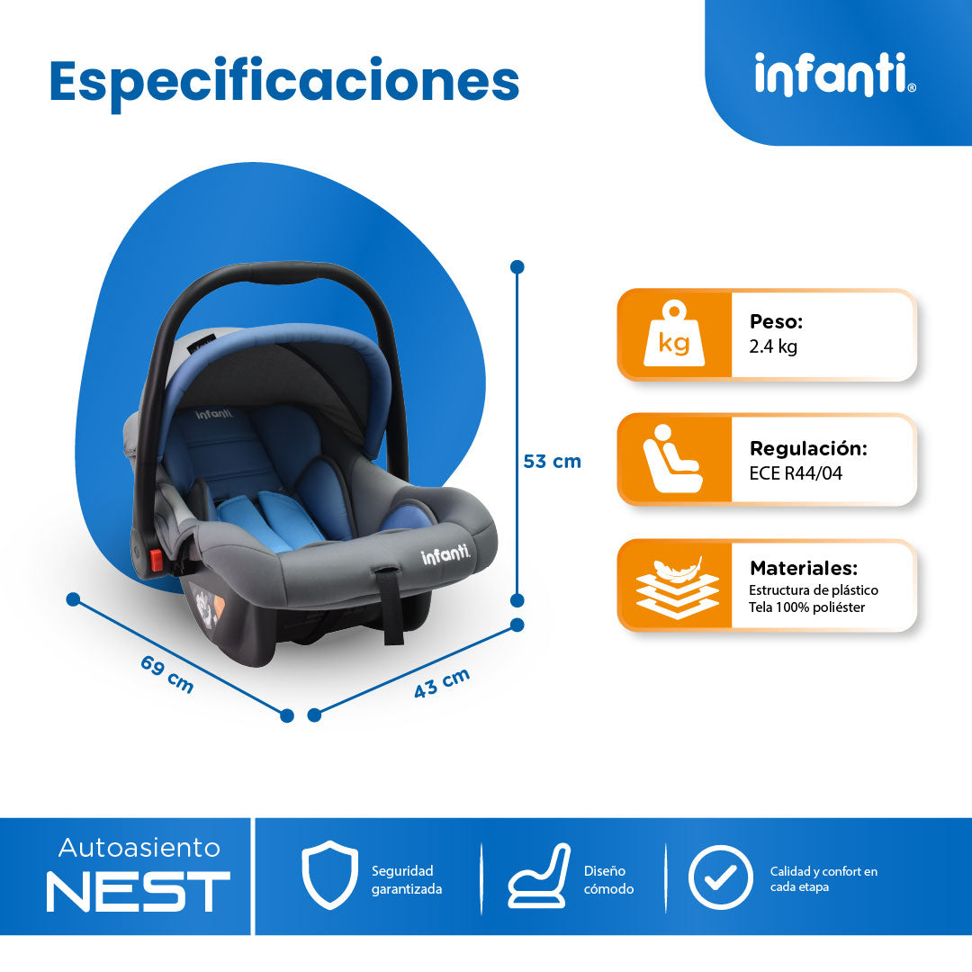 Autoasiento Nest Grupo 0+