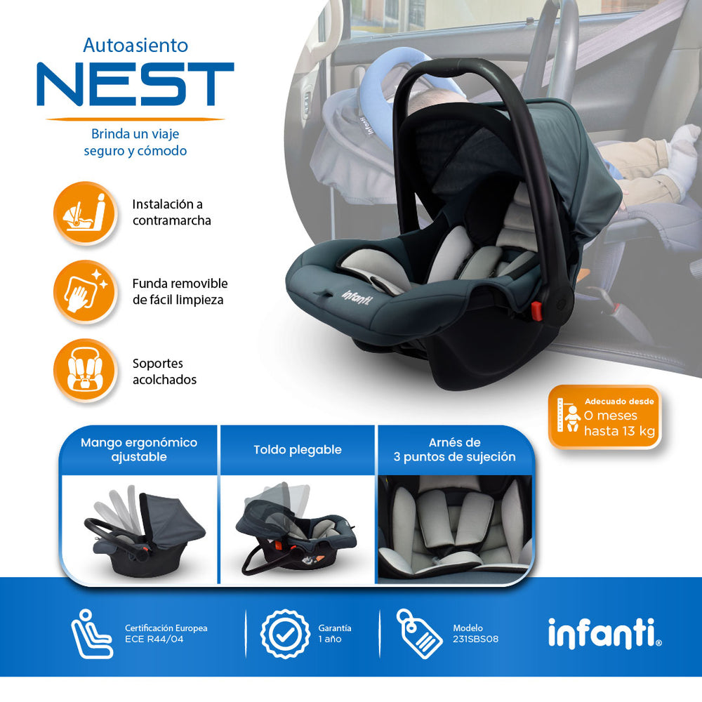 Autoasiento Nest Grupo 0+