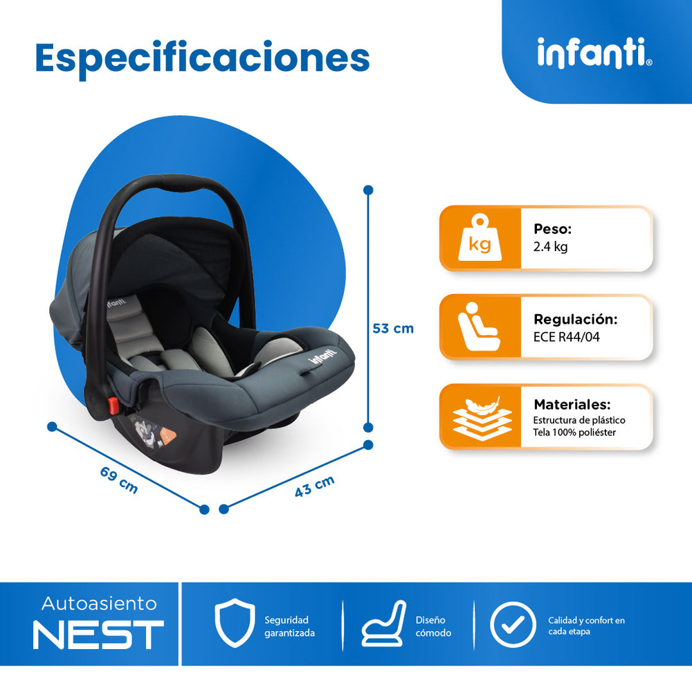 Autoasiento Nest Grupo 0+