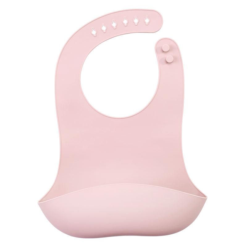 Babero De Silicón Antiderrames Con Bolsillo Ajustable Impermeable Y Flexible