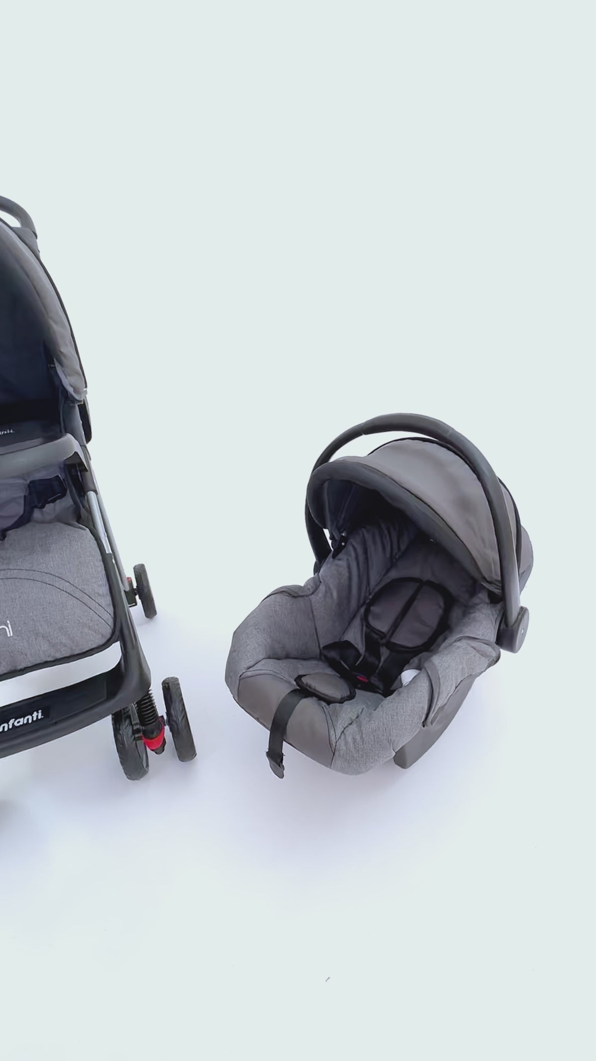 Carriola Travel System Lenni Con Portabebé y Plegado a Una Mano, Infanti