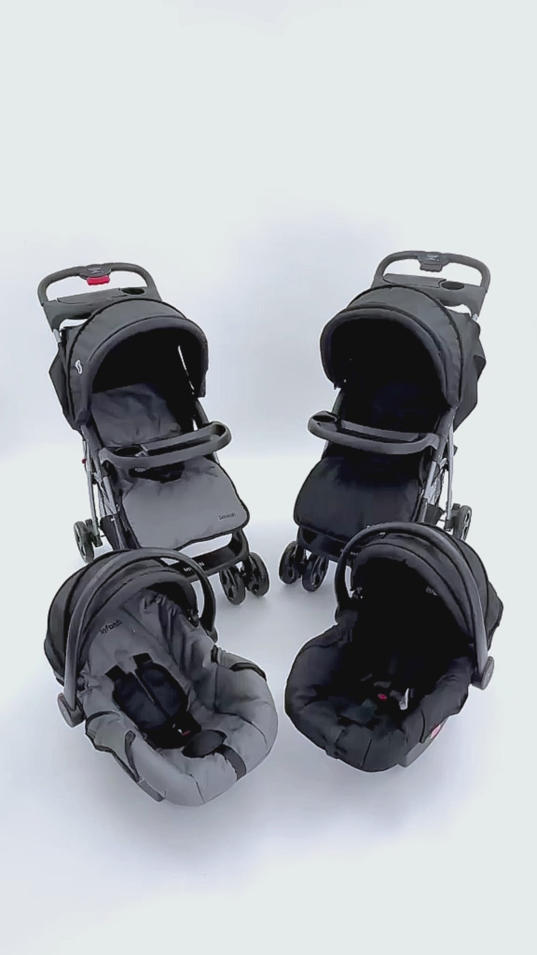 Carriola Travel System Solarah Con Portabebé Grupo 0+ y Plegado a Una Mano